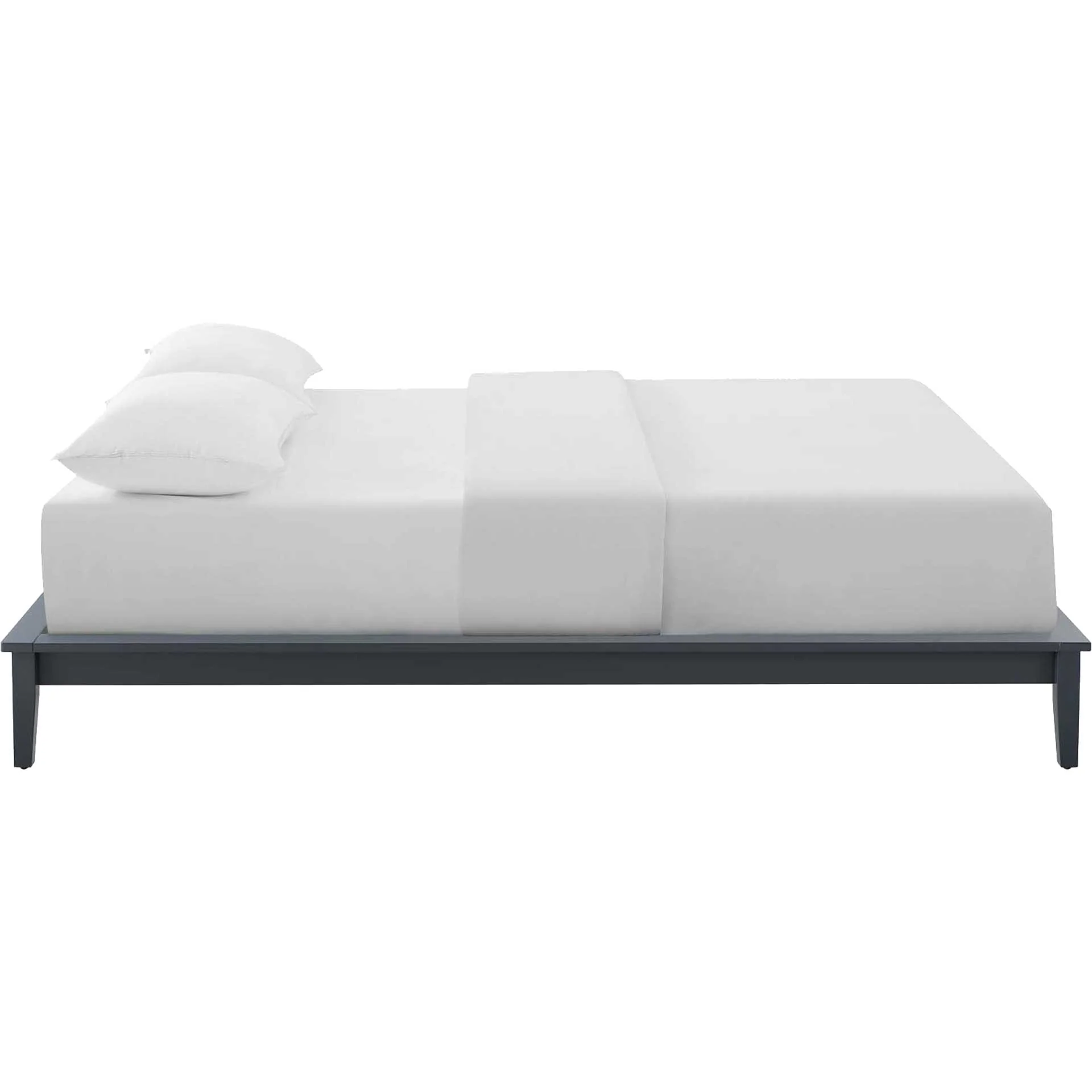 Lennon Wood Platform Bed Frame Gray - Image 3