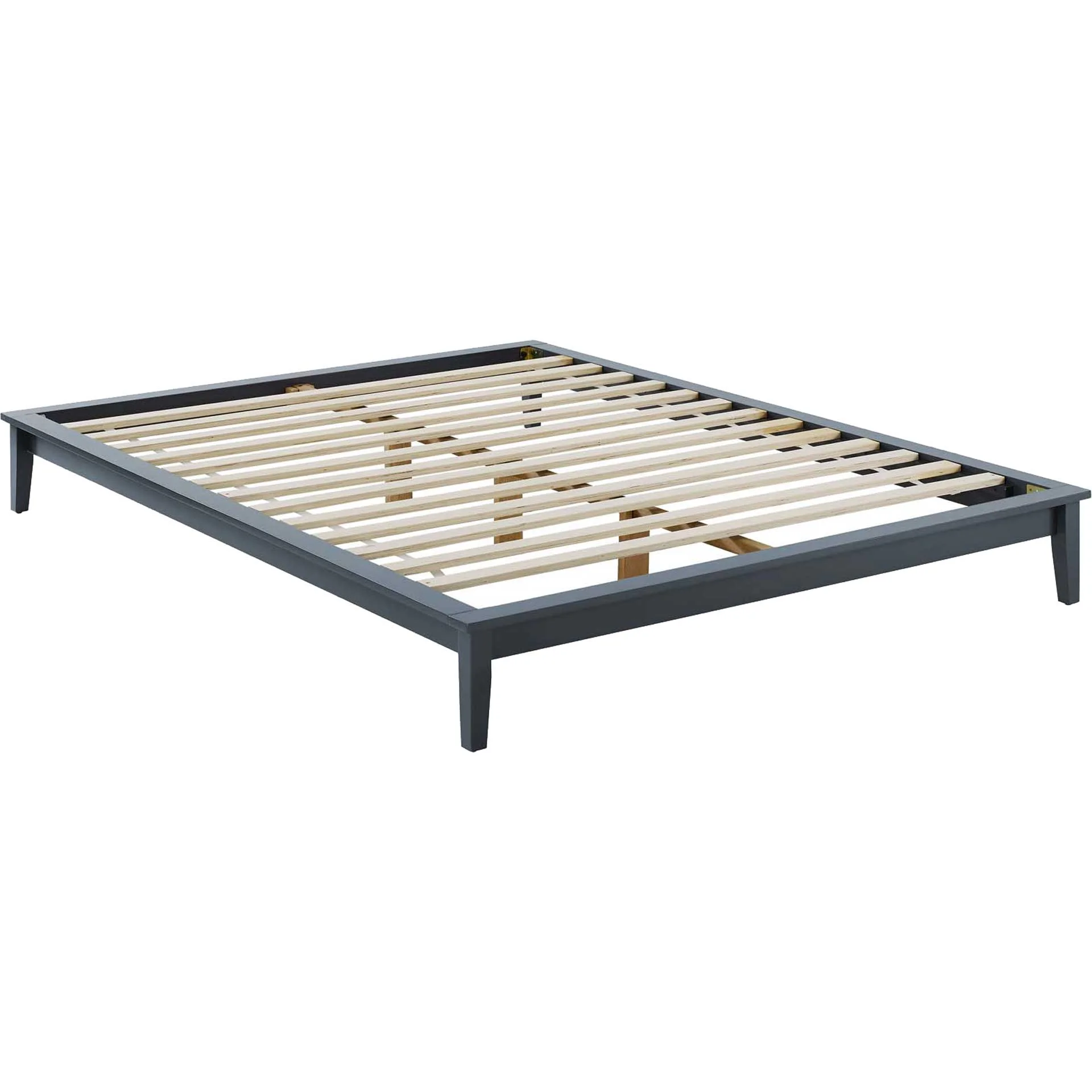 Lennon Wood Platform Bed Frame Gray - Image 4