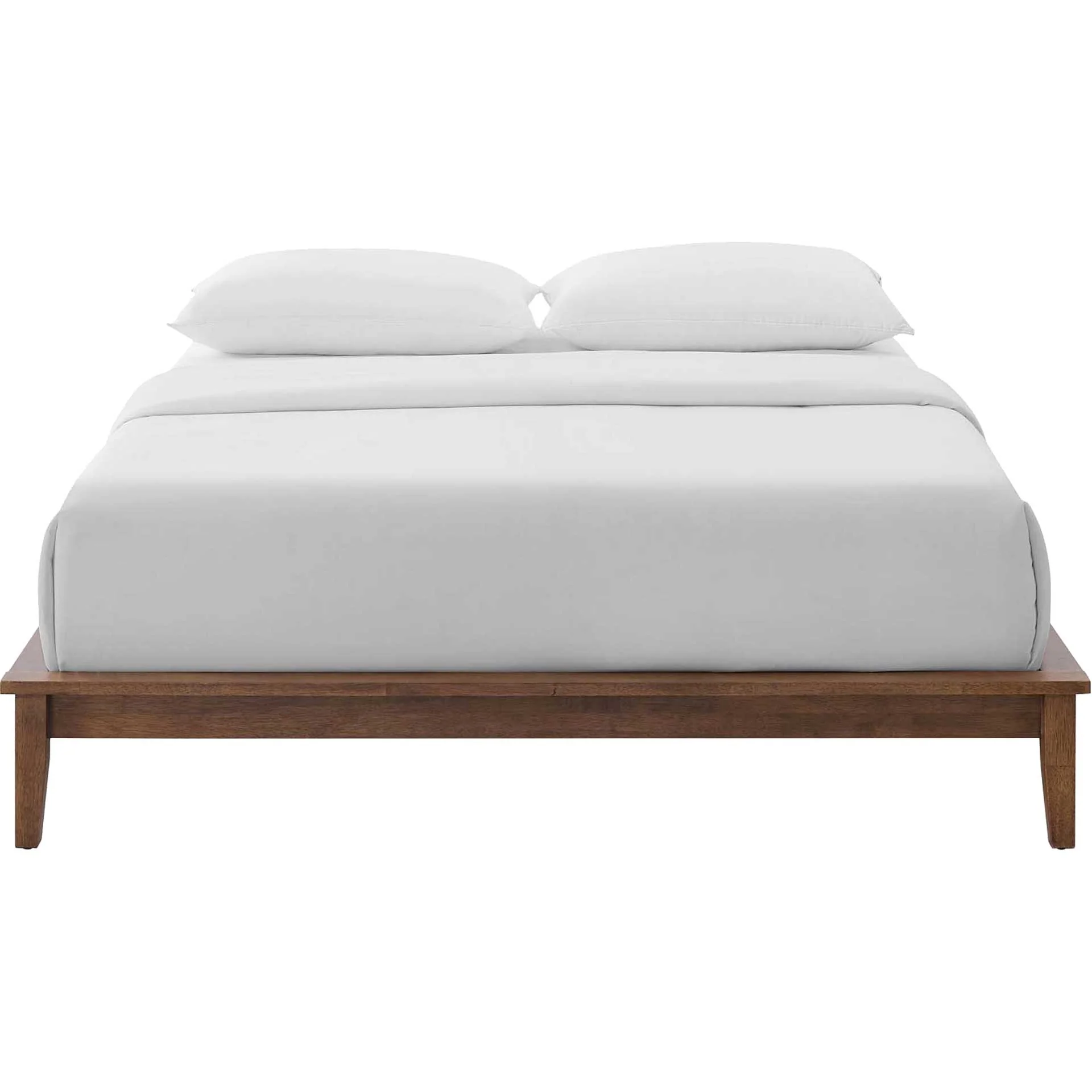 Lennon Wood Platform Bed Frame Walnut - Image 2