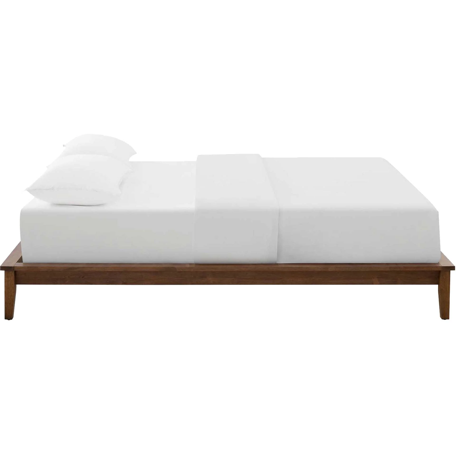 Lennon Wood Platform Bed Frame Walnut - Image 3