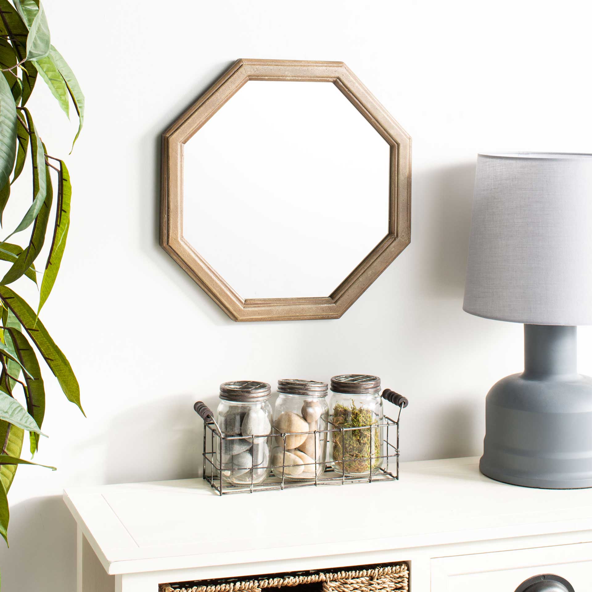 Lenora Mirror Wood - Image 2