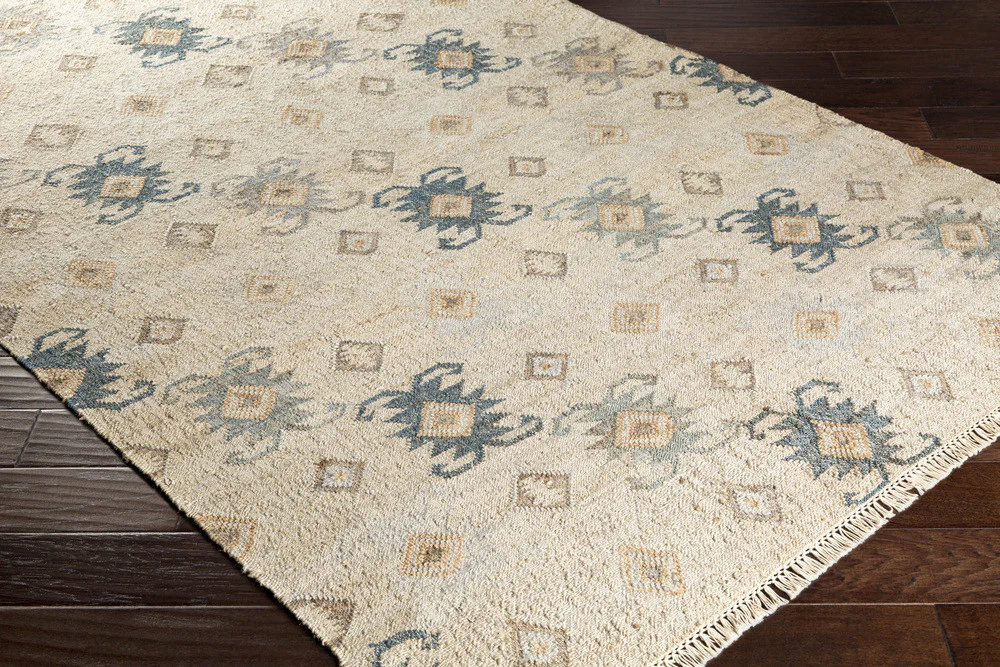 Lenora Teal/Navy/Dark Brown Area Rug - Image 2