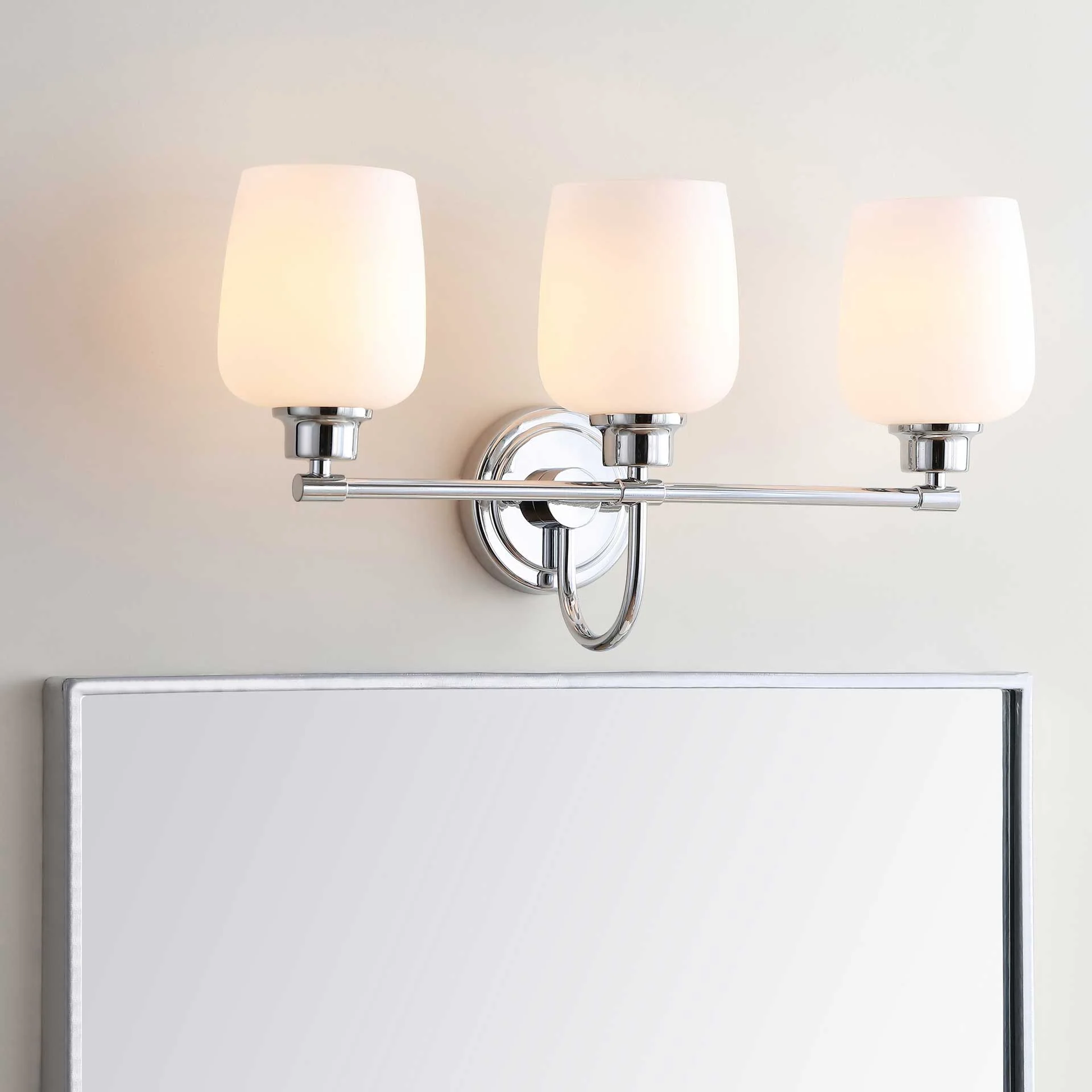 Leslie Three Light Bathroom Sconce Chrome - Image 6