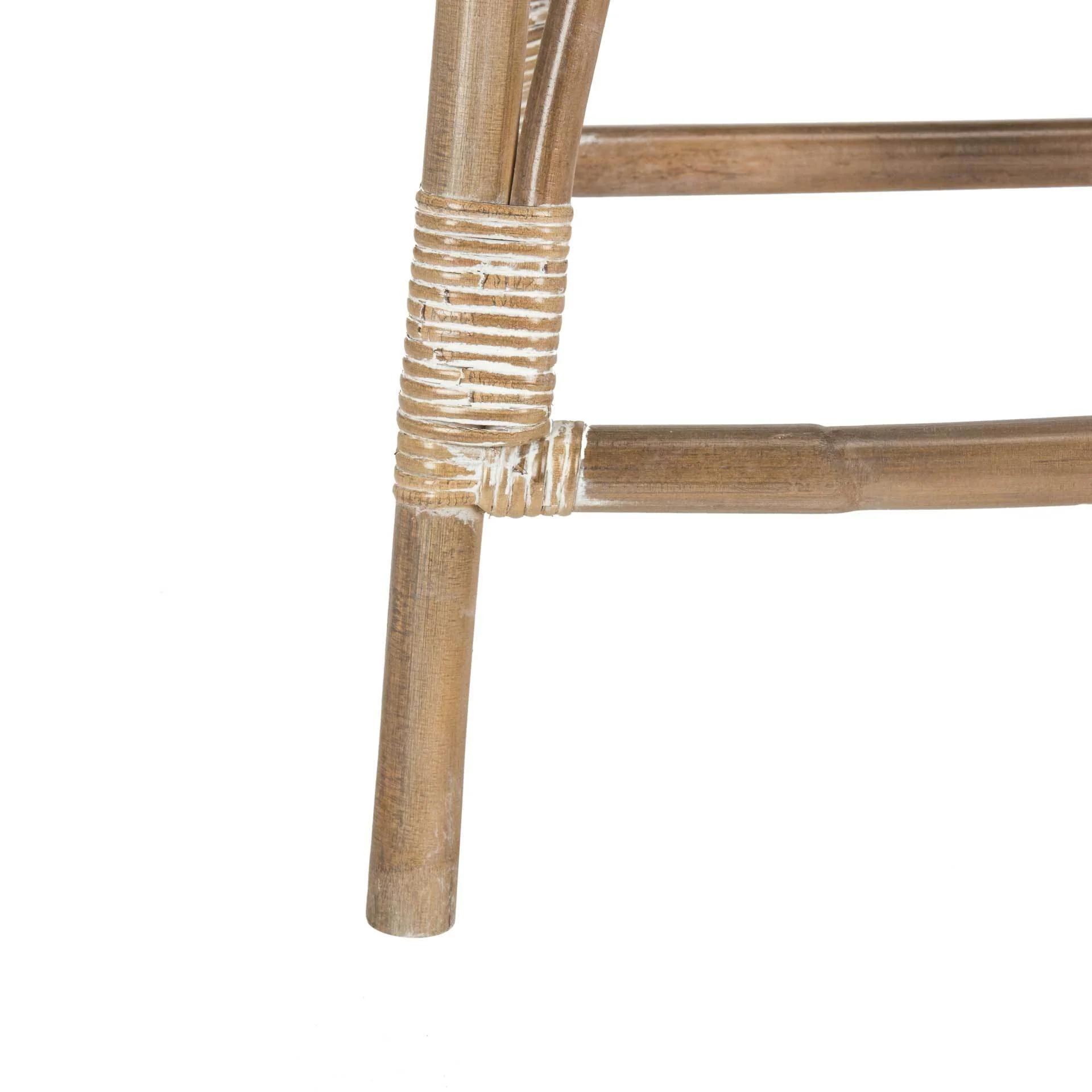 Lesly Rattan Bar Stool Gray White Wash - Image 10