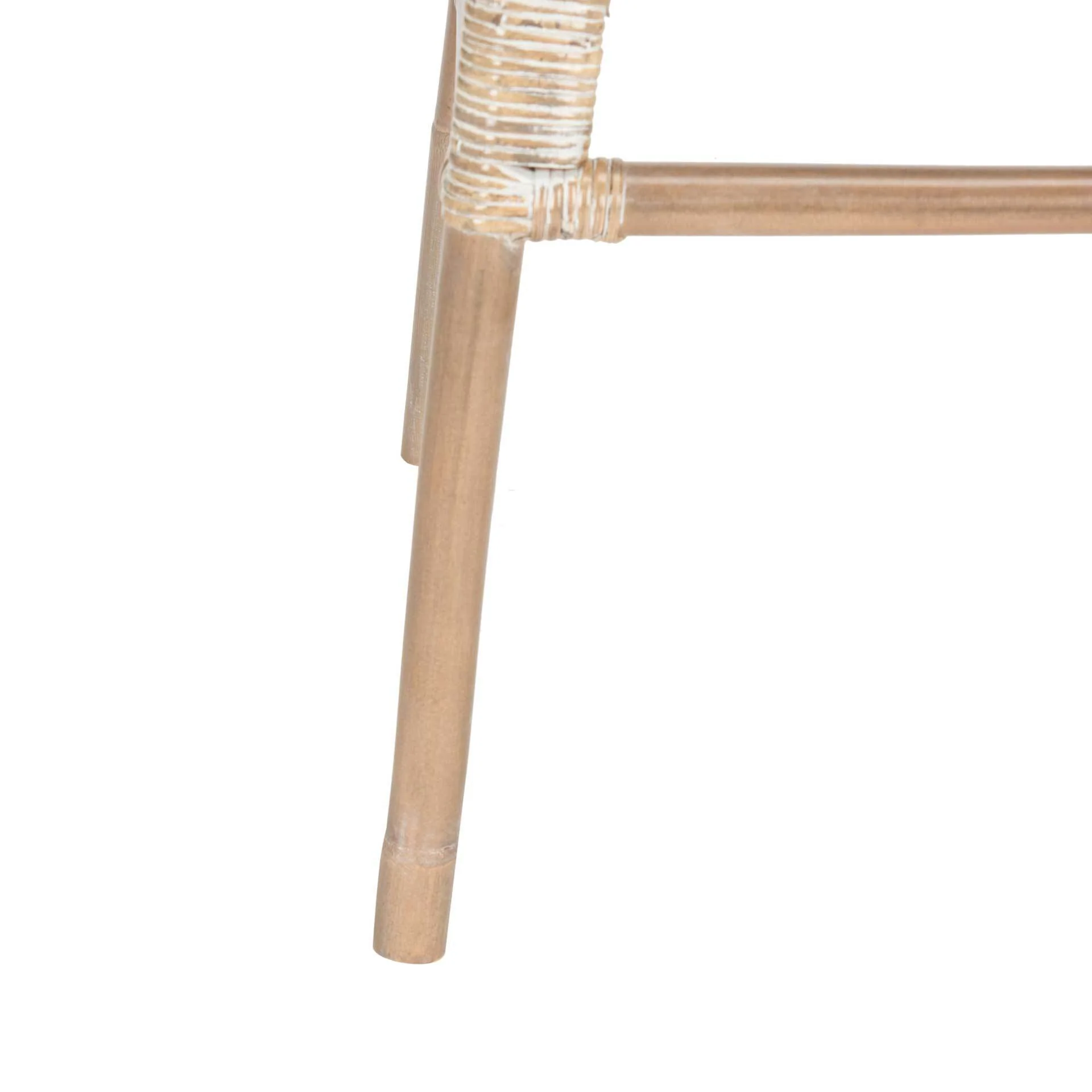 Lesly Rattan Bar Stool Gray White Wash - Image 4