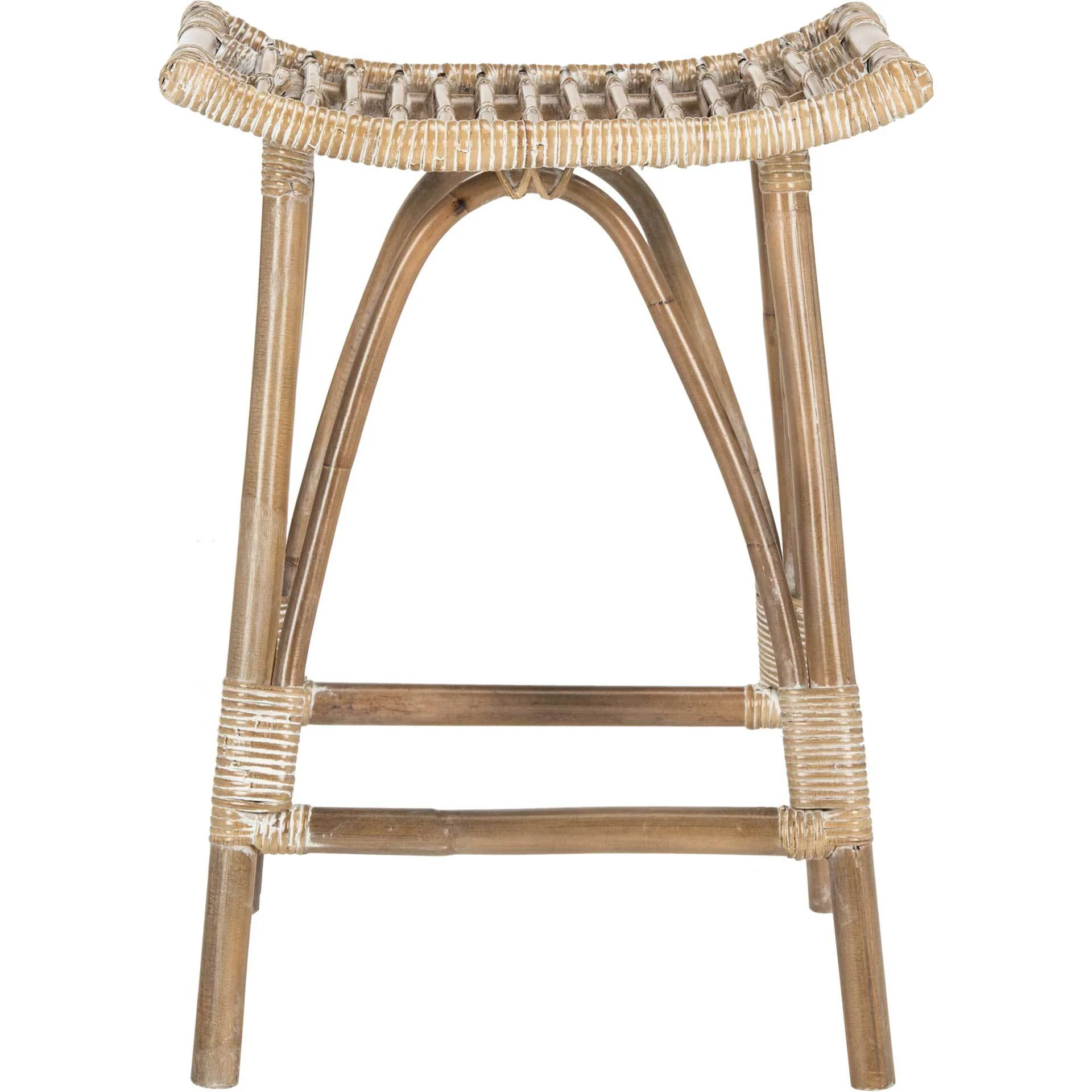 Lesly Rattan Bar Stool Gray White Wash - Image 8