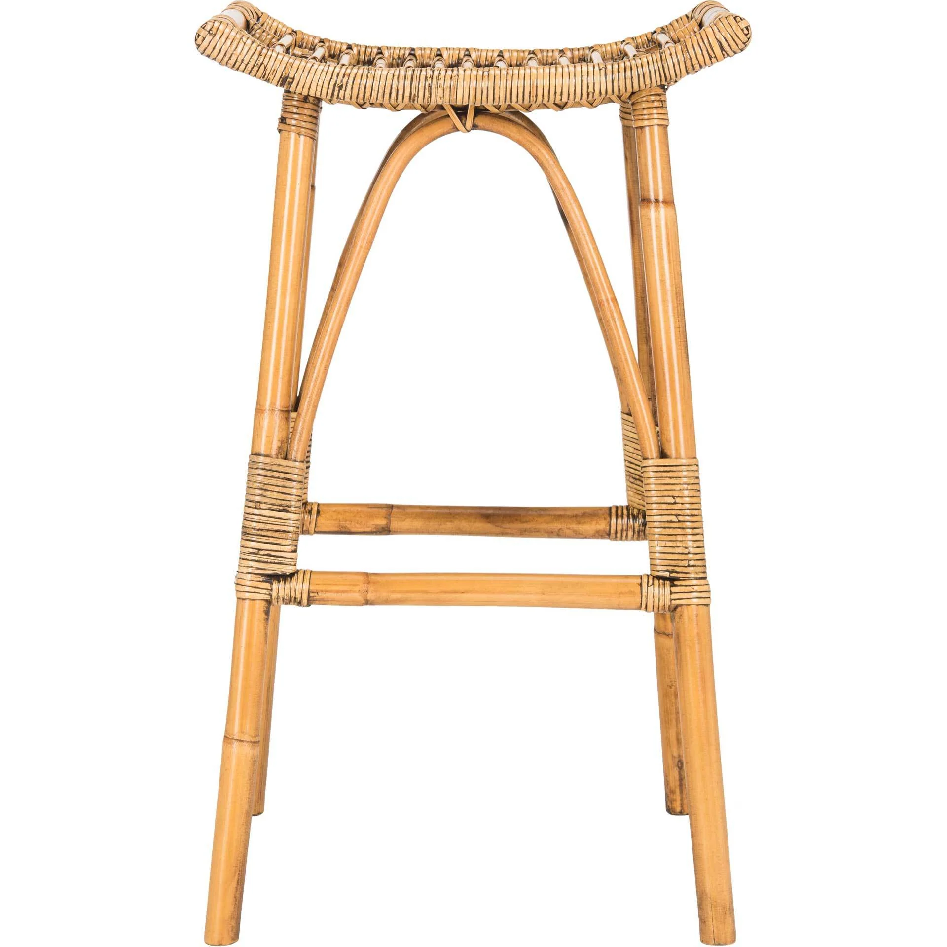 Lesly Rattan Bar Stool Honey Brown - Image 2