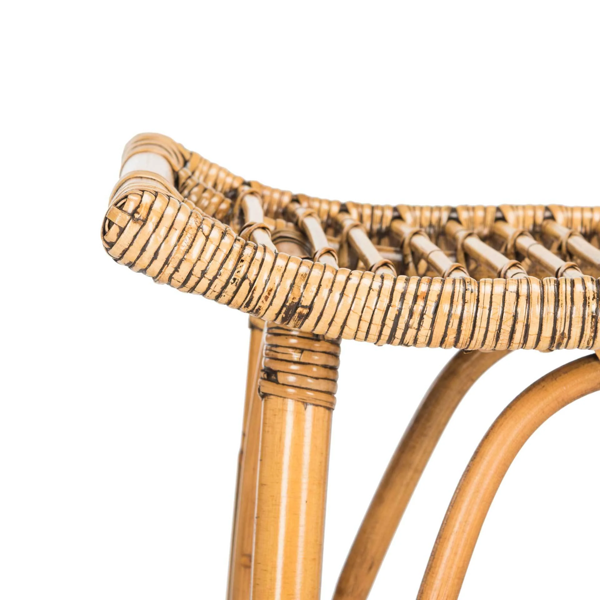 Lesly Rattan Bar Stool Honey Brown - Image 3