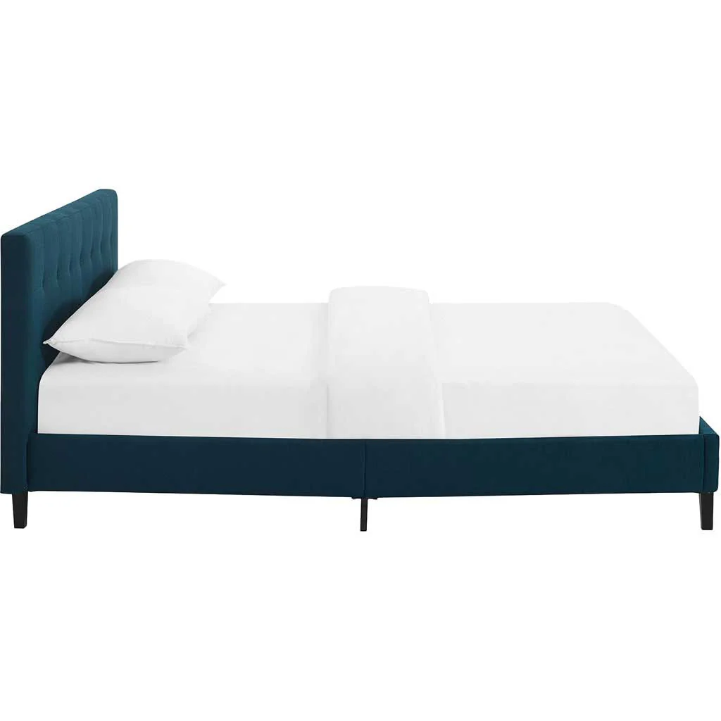 Lester Fabric Bed Azure - Image 3