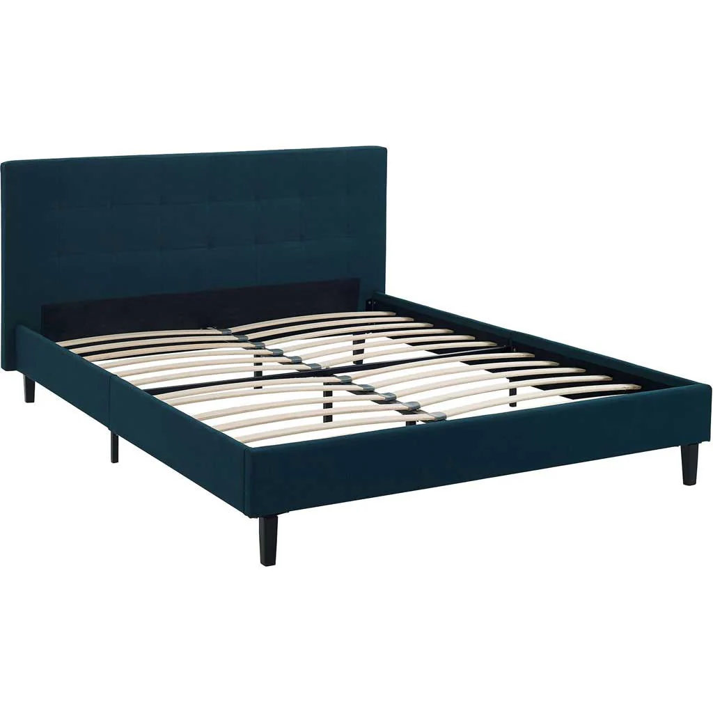 Lester Fabric Bed Azure - Image 4
