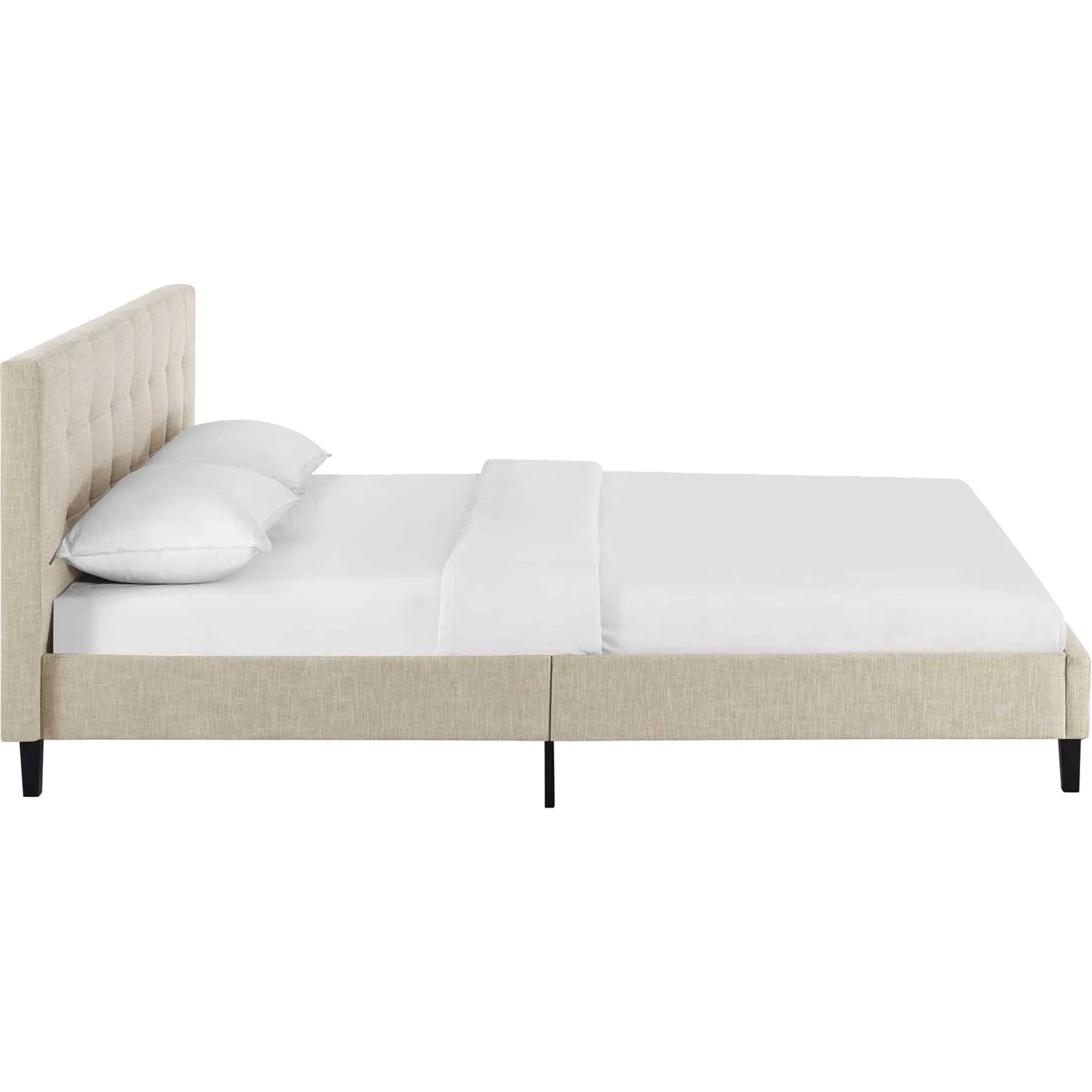 Lester Fabric Bed Beige - Image 3