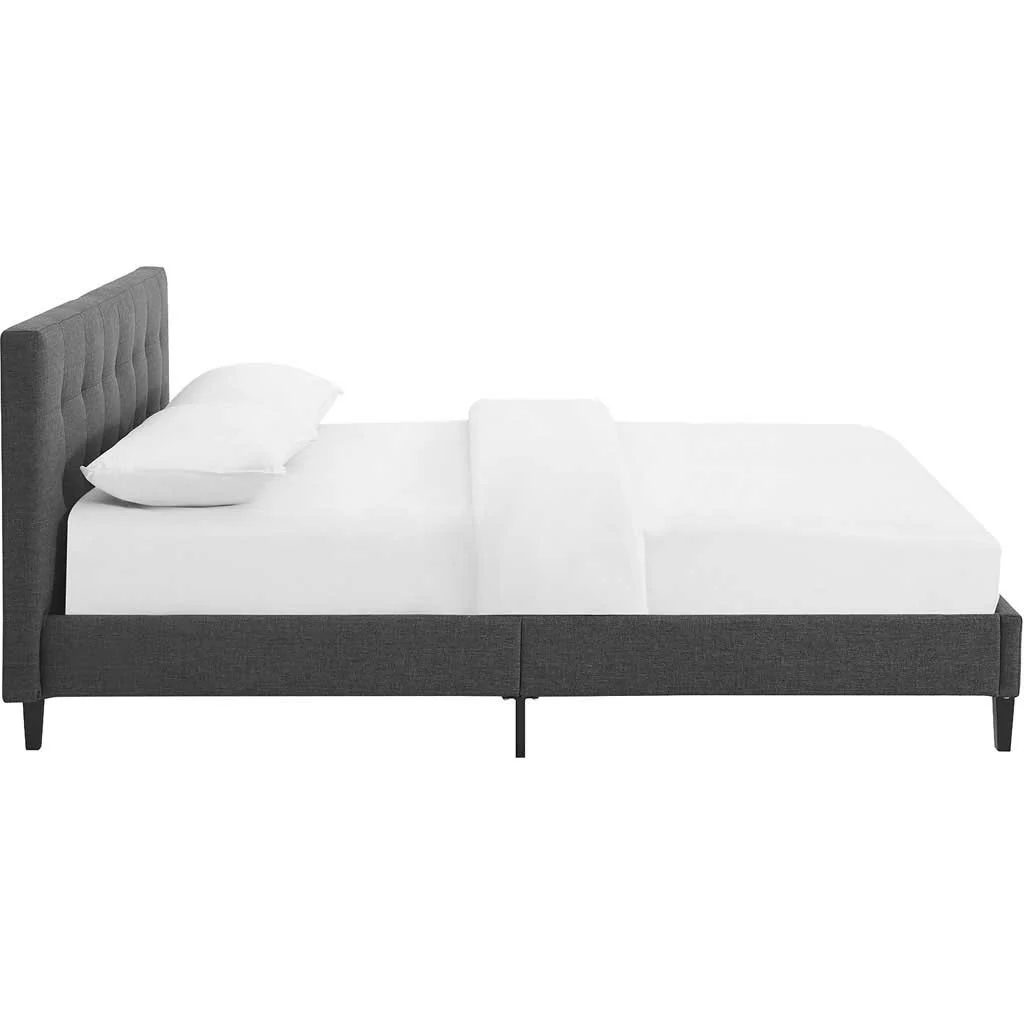 Lester Fabric Bed Gray - Image 3