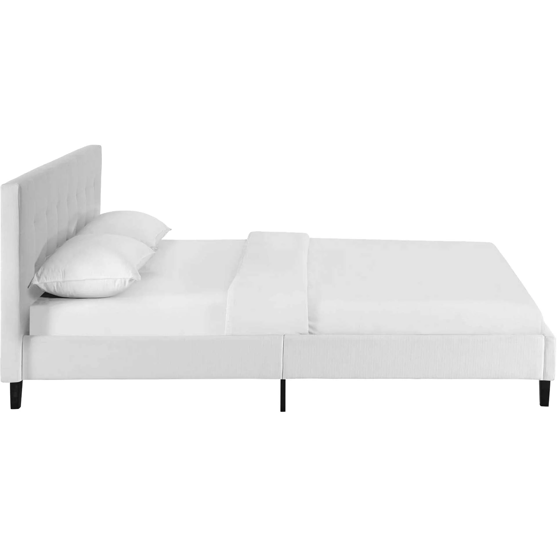 Lester Fabric Bed White - Image 3