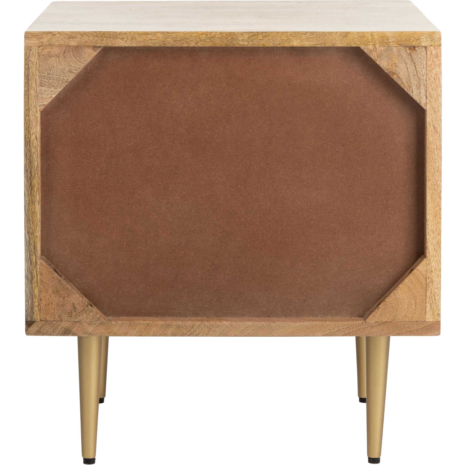 Lester Nightstand Natural/Brass - Image 4