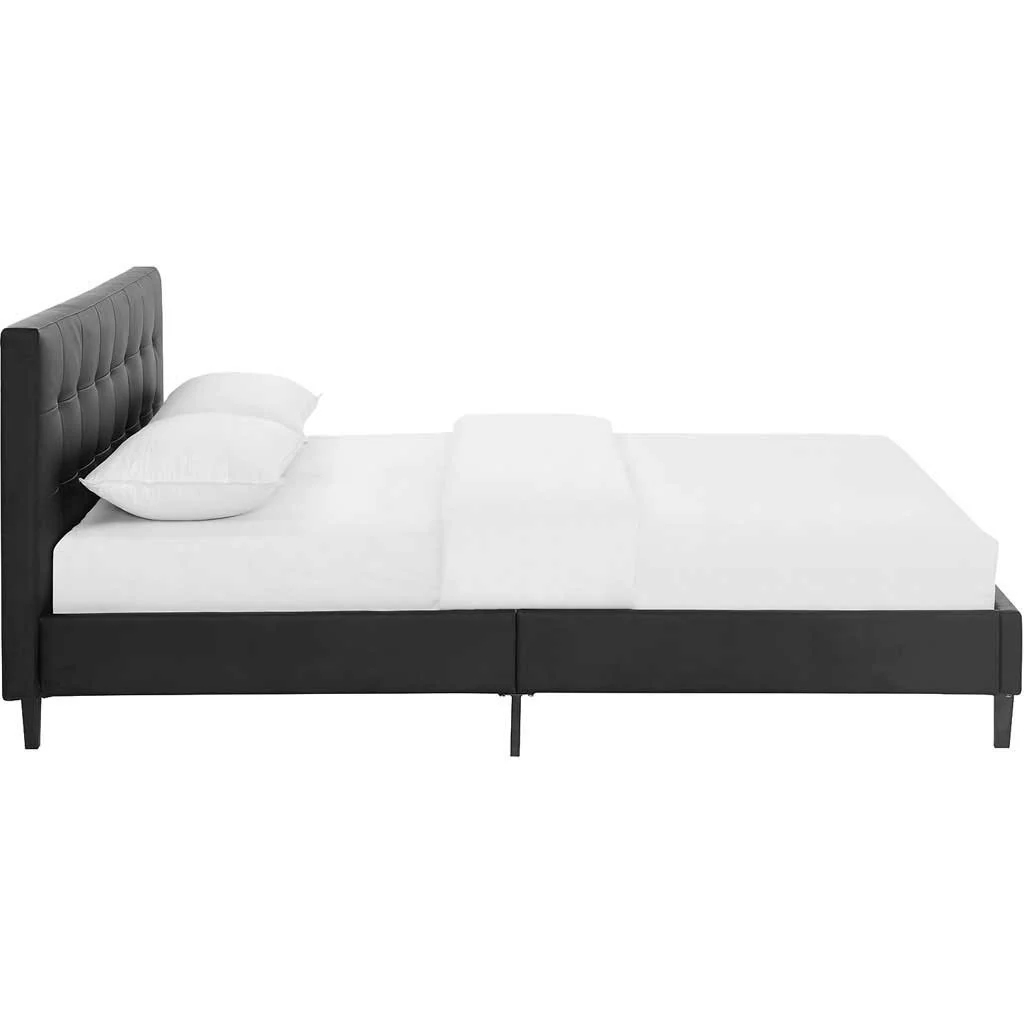 Lester Vinyl Bed Black - Image 3