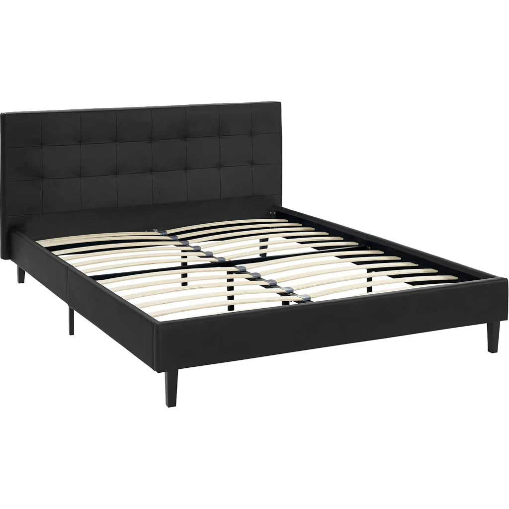 Lester Vinyl Bed Black - Image 4