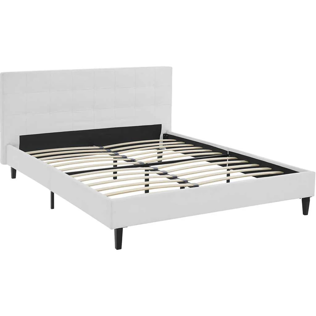 Lester Vinyl Bed White - Image 4