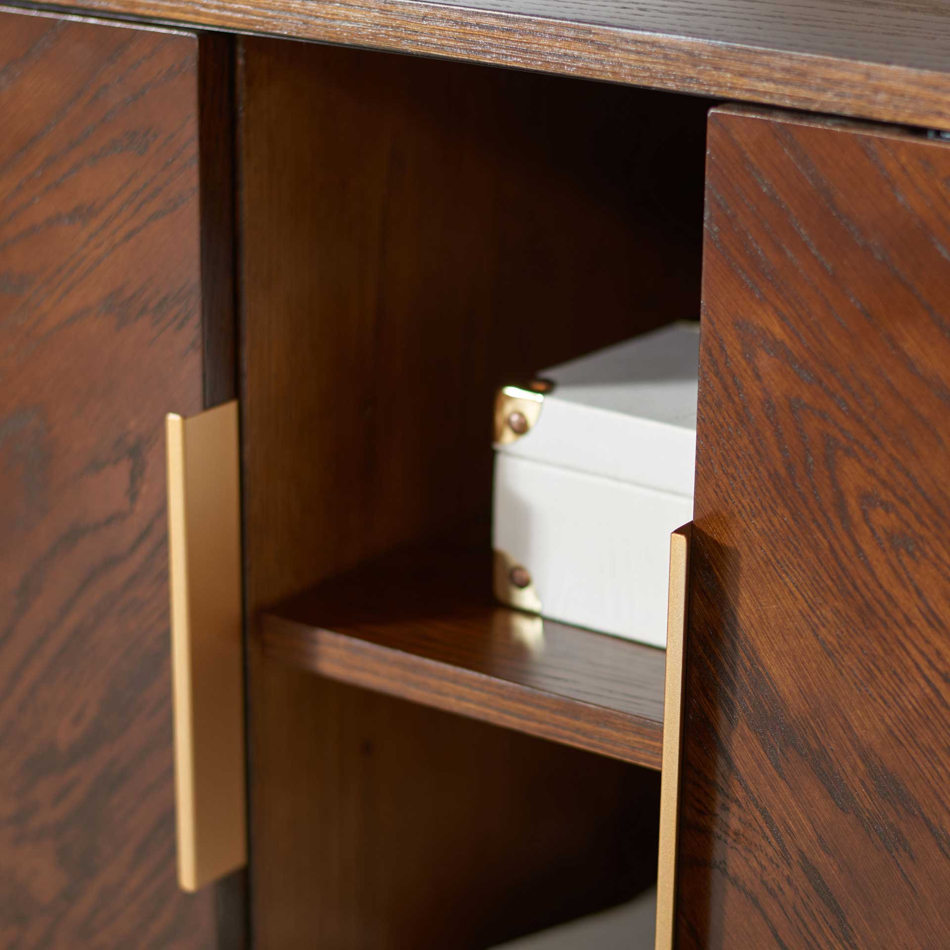 Liam 2 Door Media Stand Walnut - Image 7