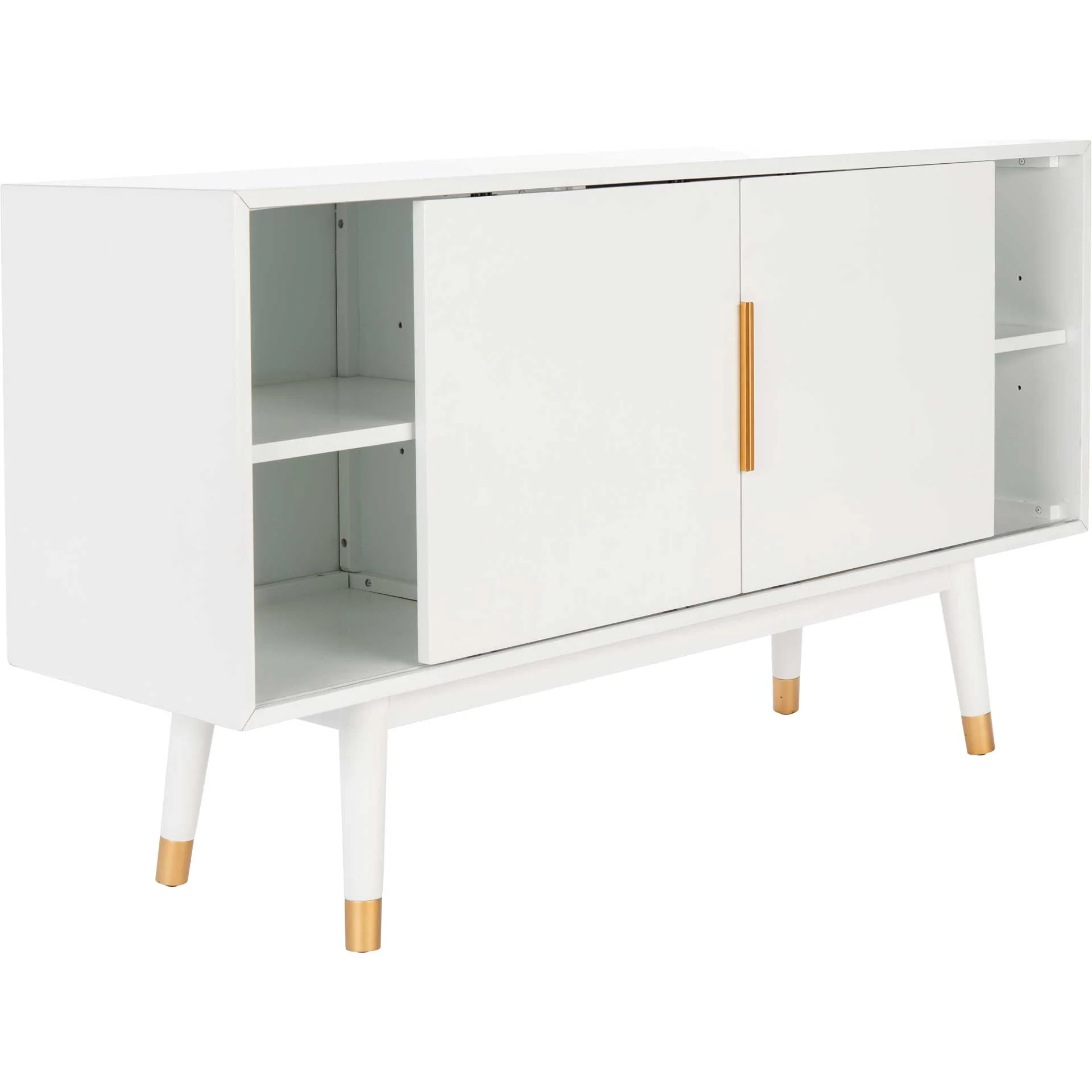 Liam 2 Door Media Stand White - Image 2