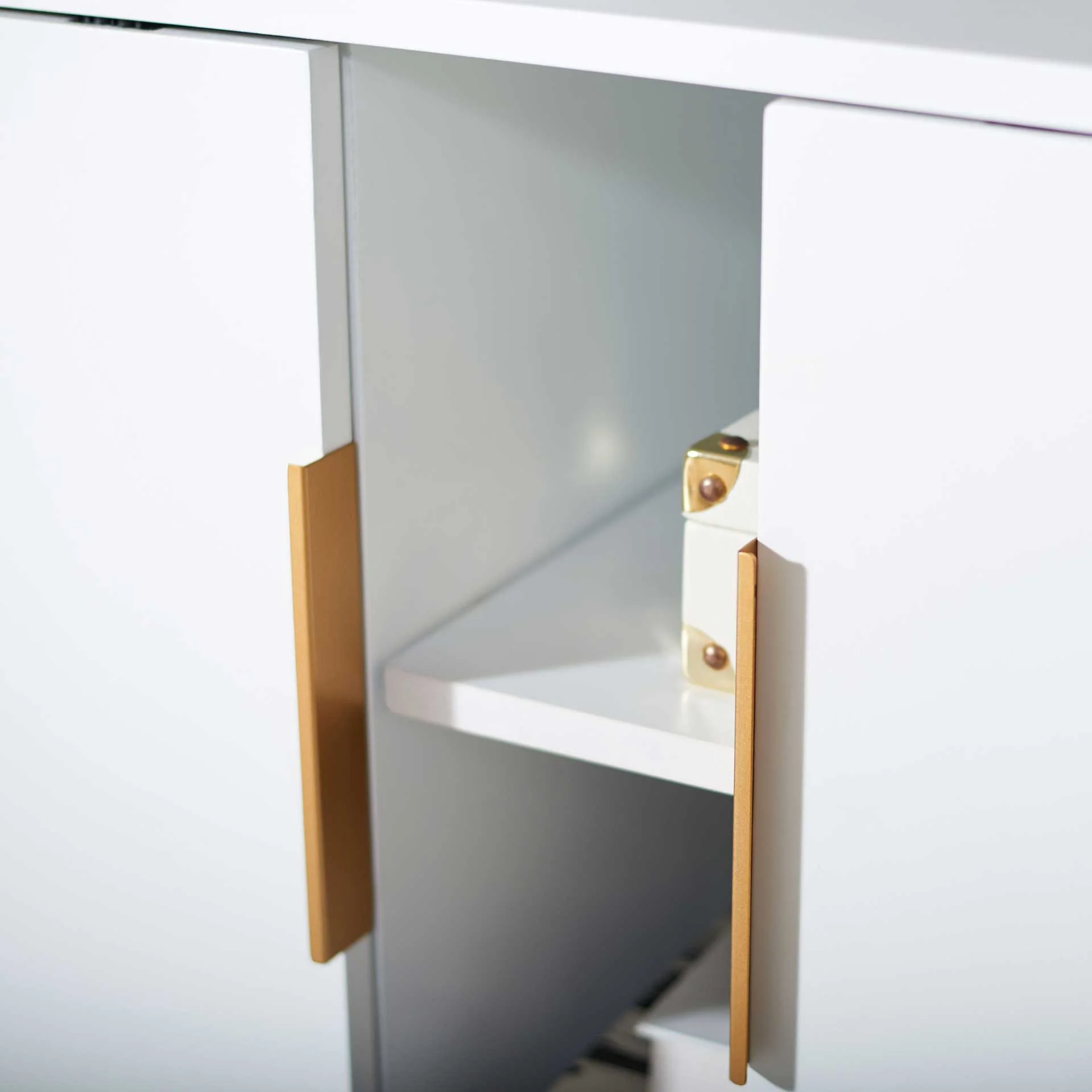 Liam 2 Door Media Stand White - Image 7