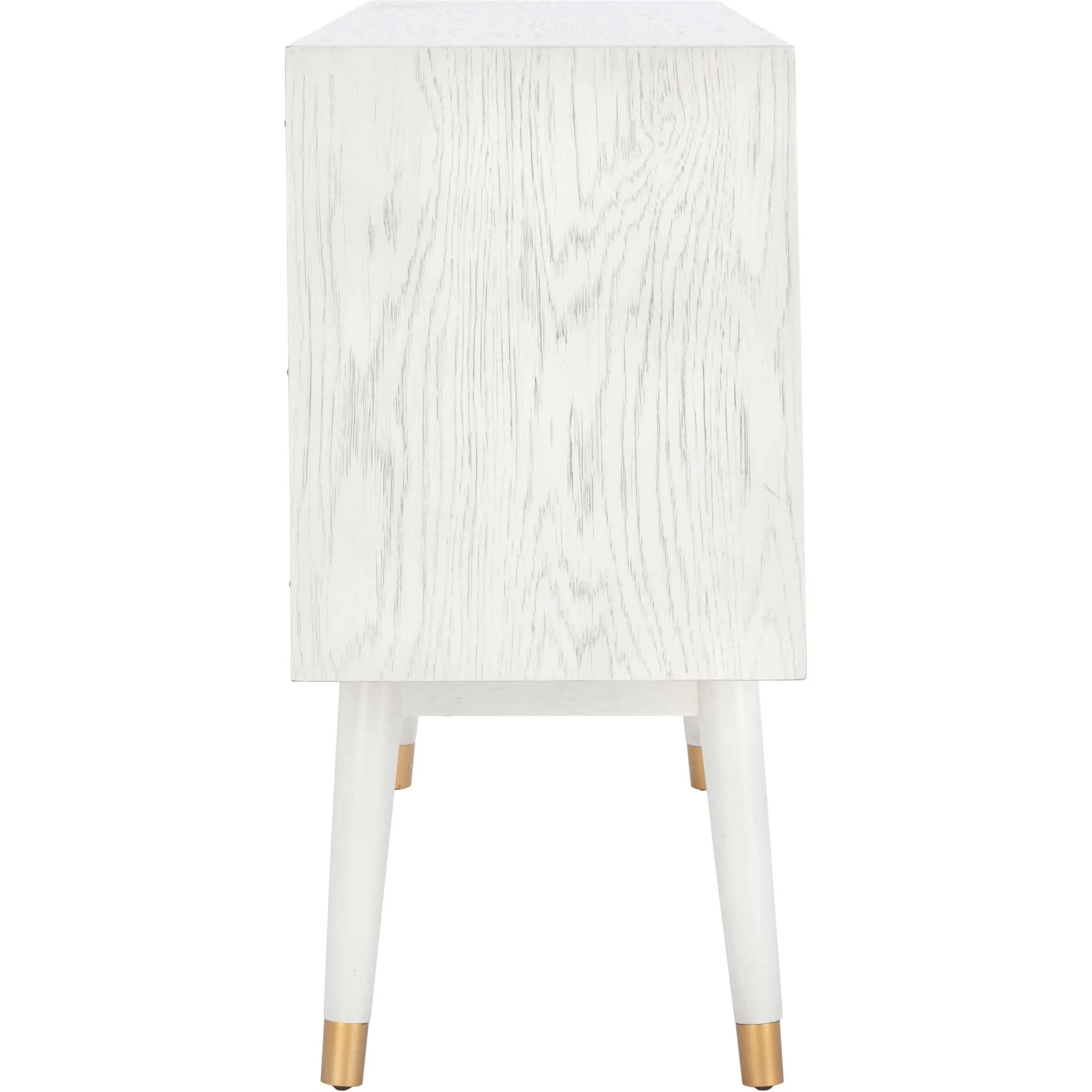 Liam 2 Door Media Stand White Washed - Image 3