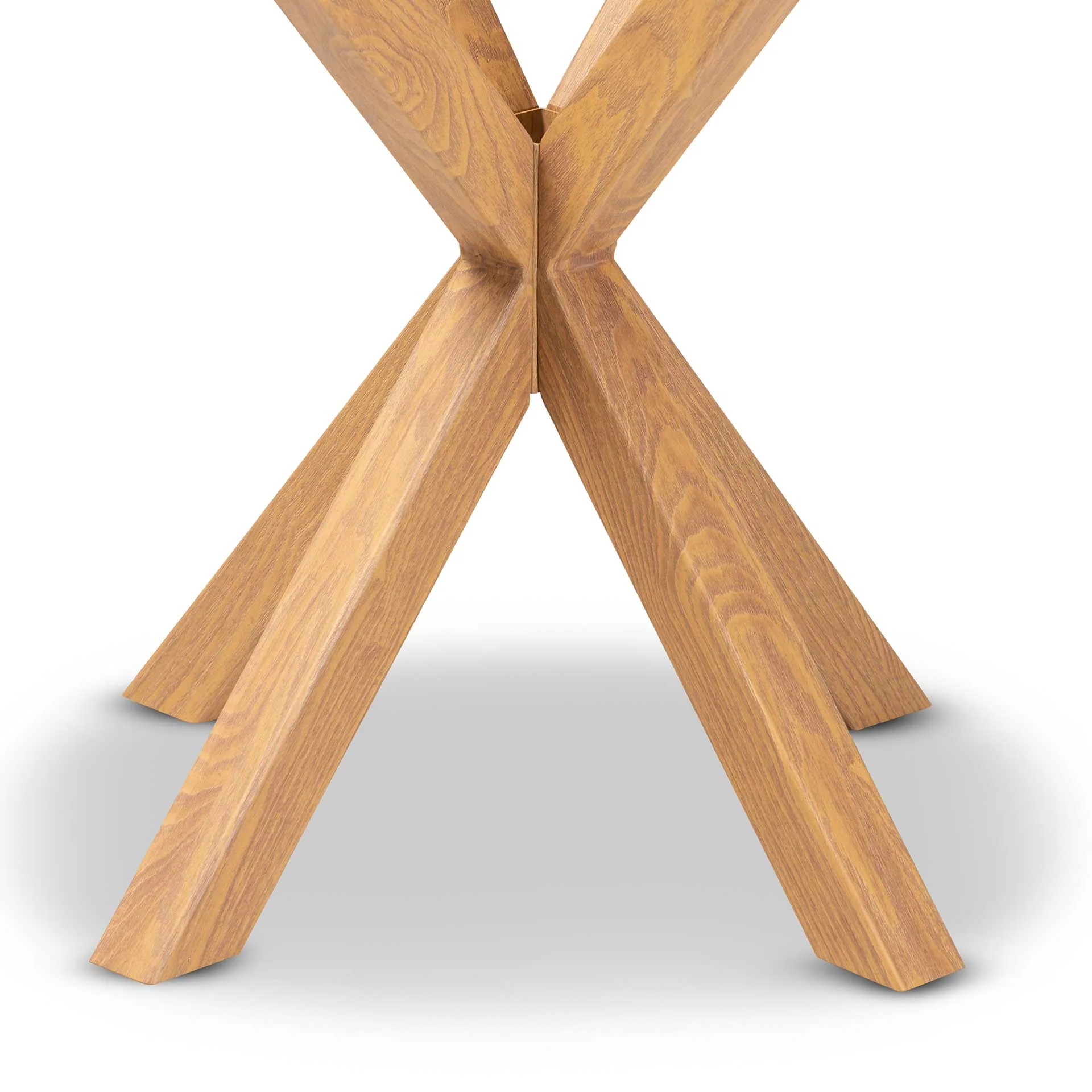 Lian Glass/Wood End Table Clear/Natural - Image 3