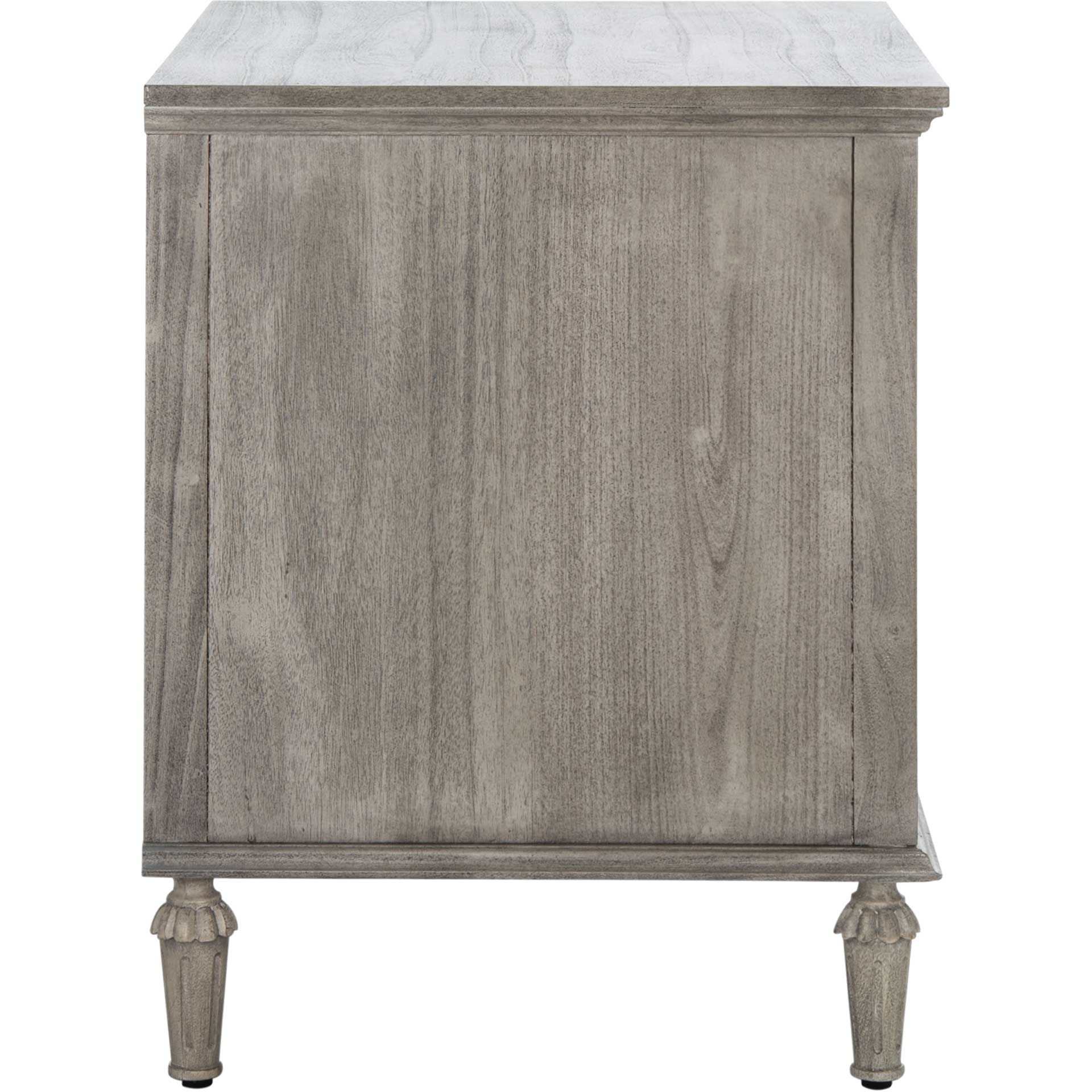 Lila 1 Drawer Wood Nightstand Light Gray - Image 3