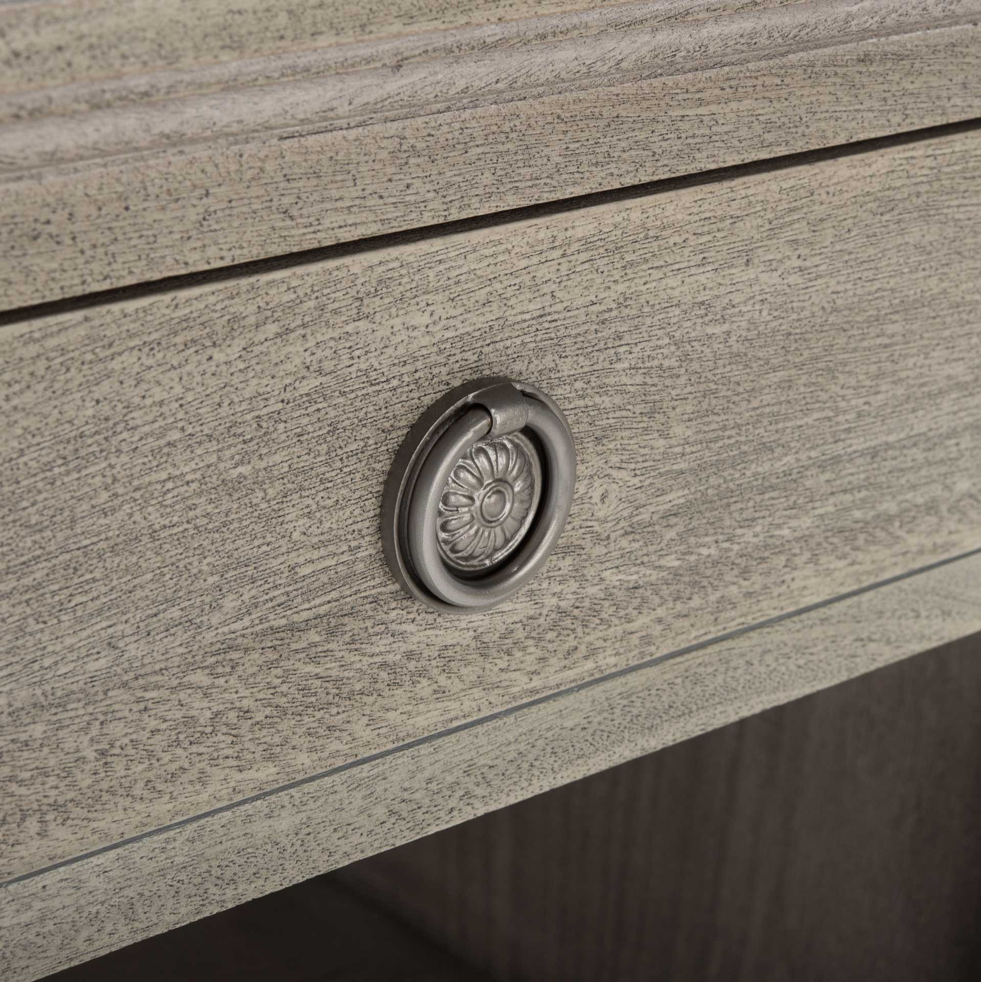 Lila 1 Drawer Wood Nightstand Light Gray - Image 8