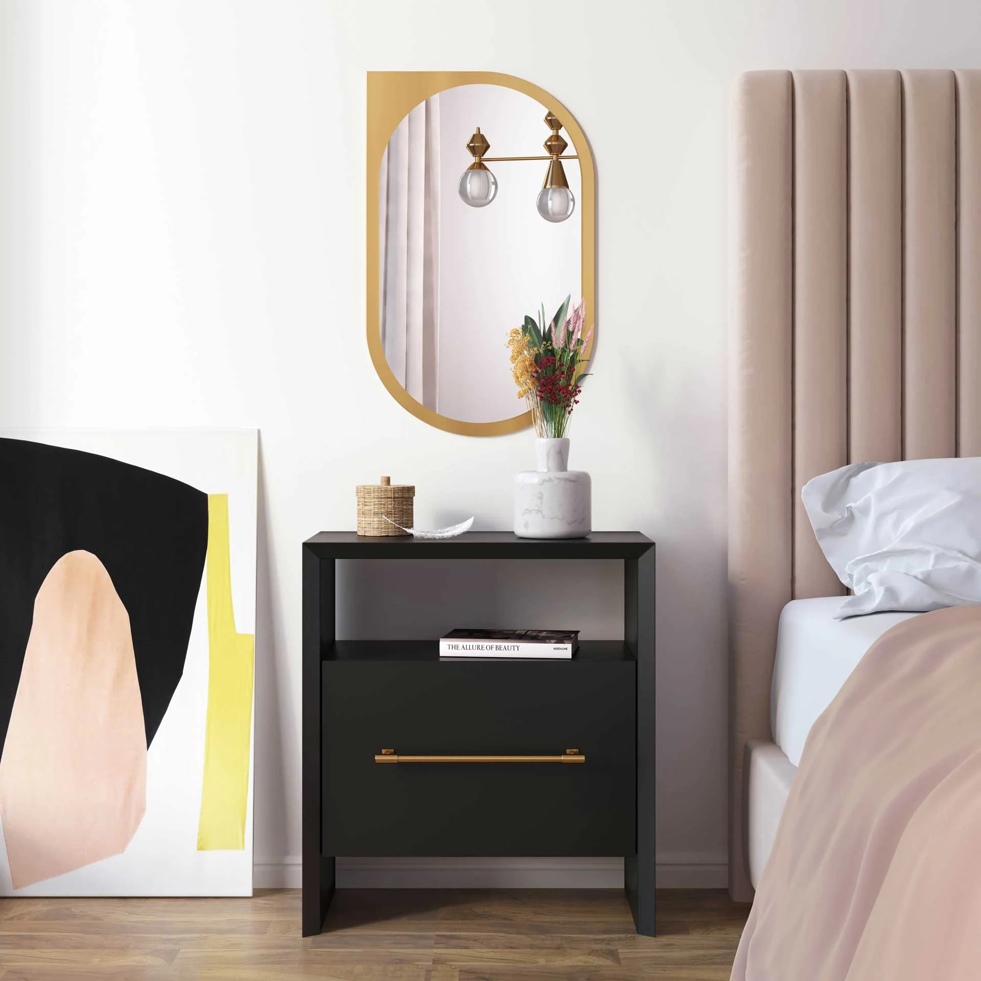 Lilac Nightstand Black - Image 8