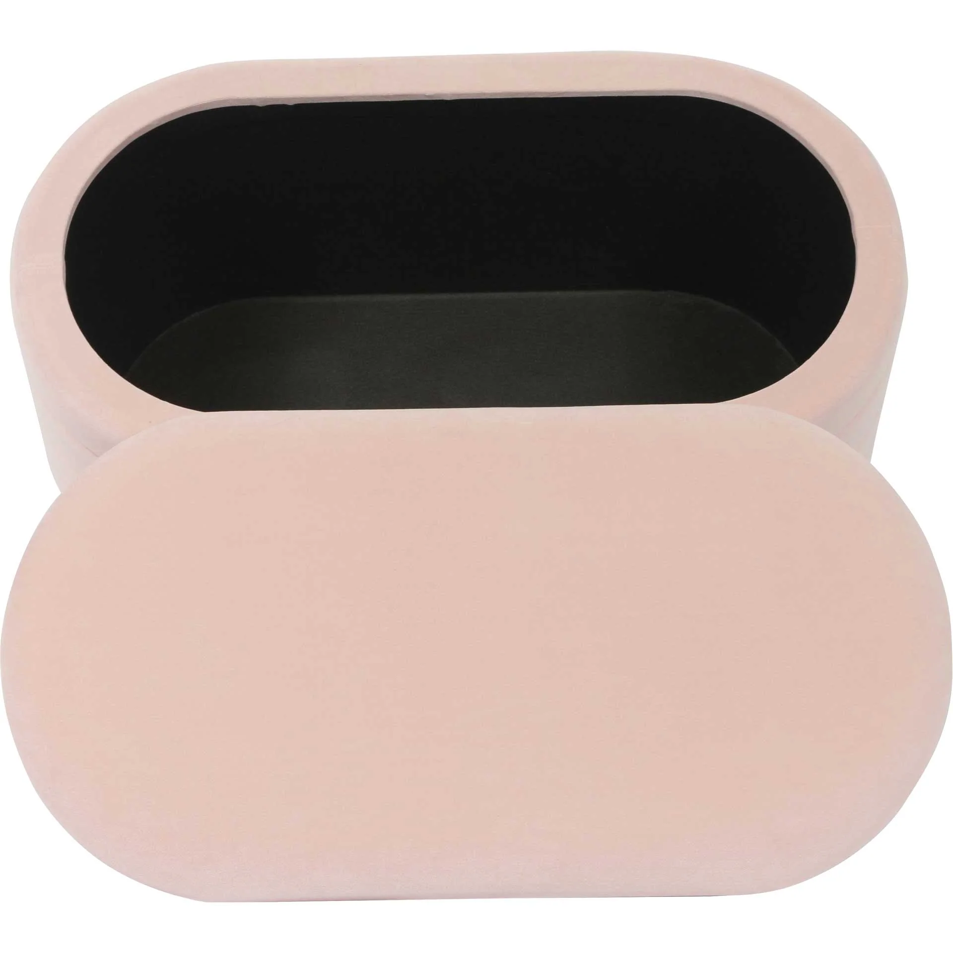 Lilah Velvet Storage Bench Blush - Image 5