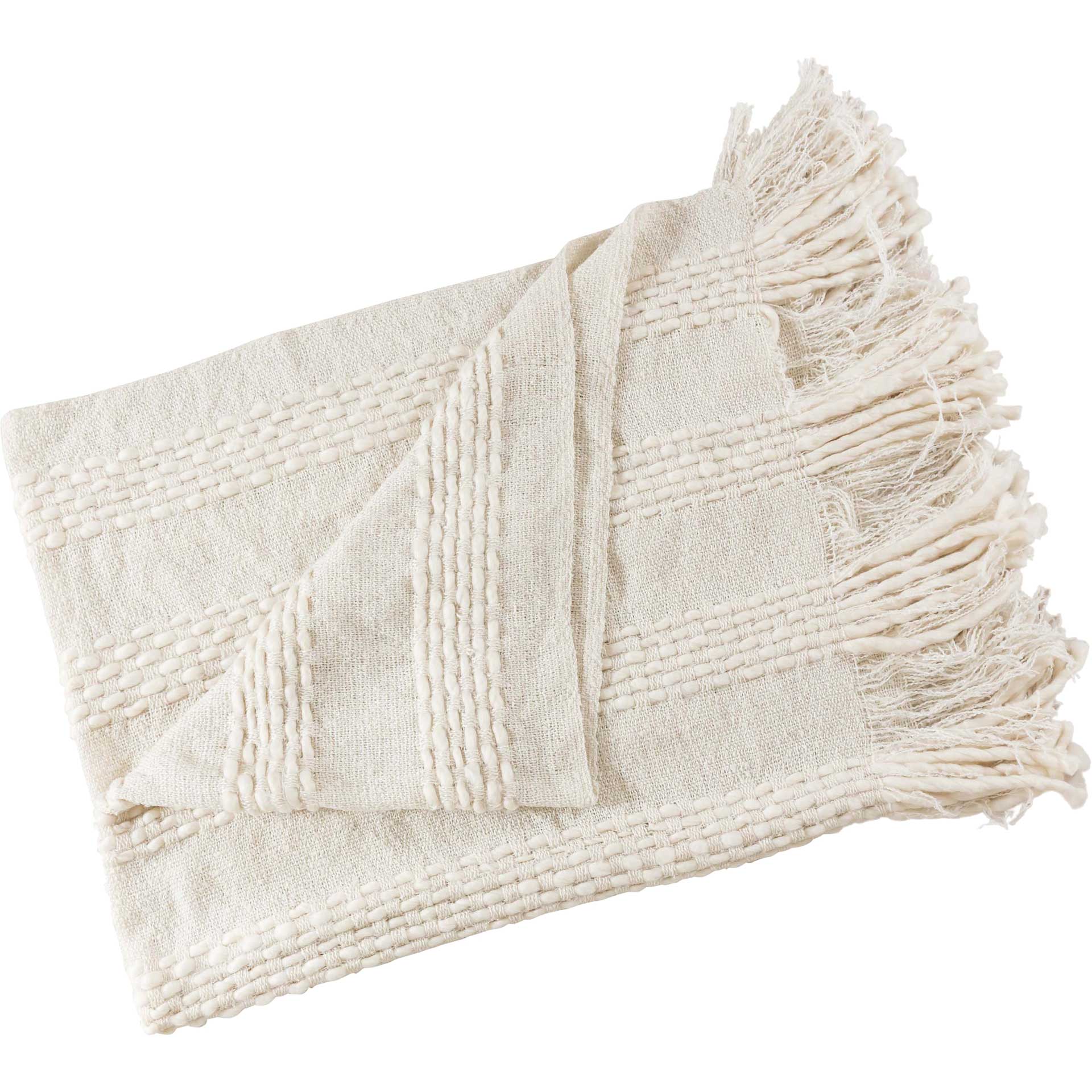 Liliana Cotton Throw White - Image 2