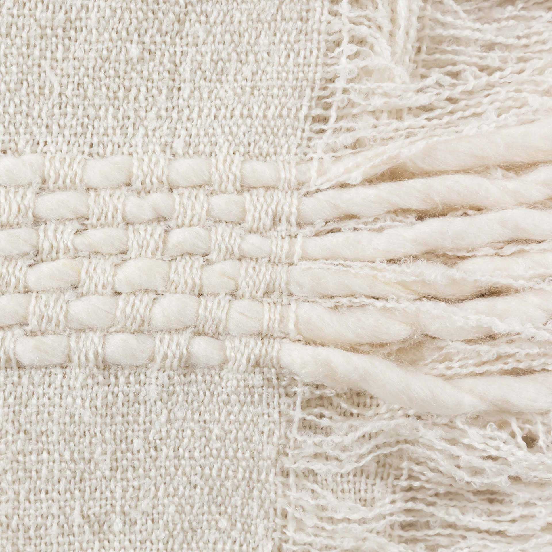 Liliana Cotton Throw White - Image 3