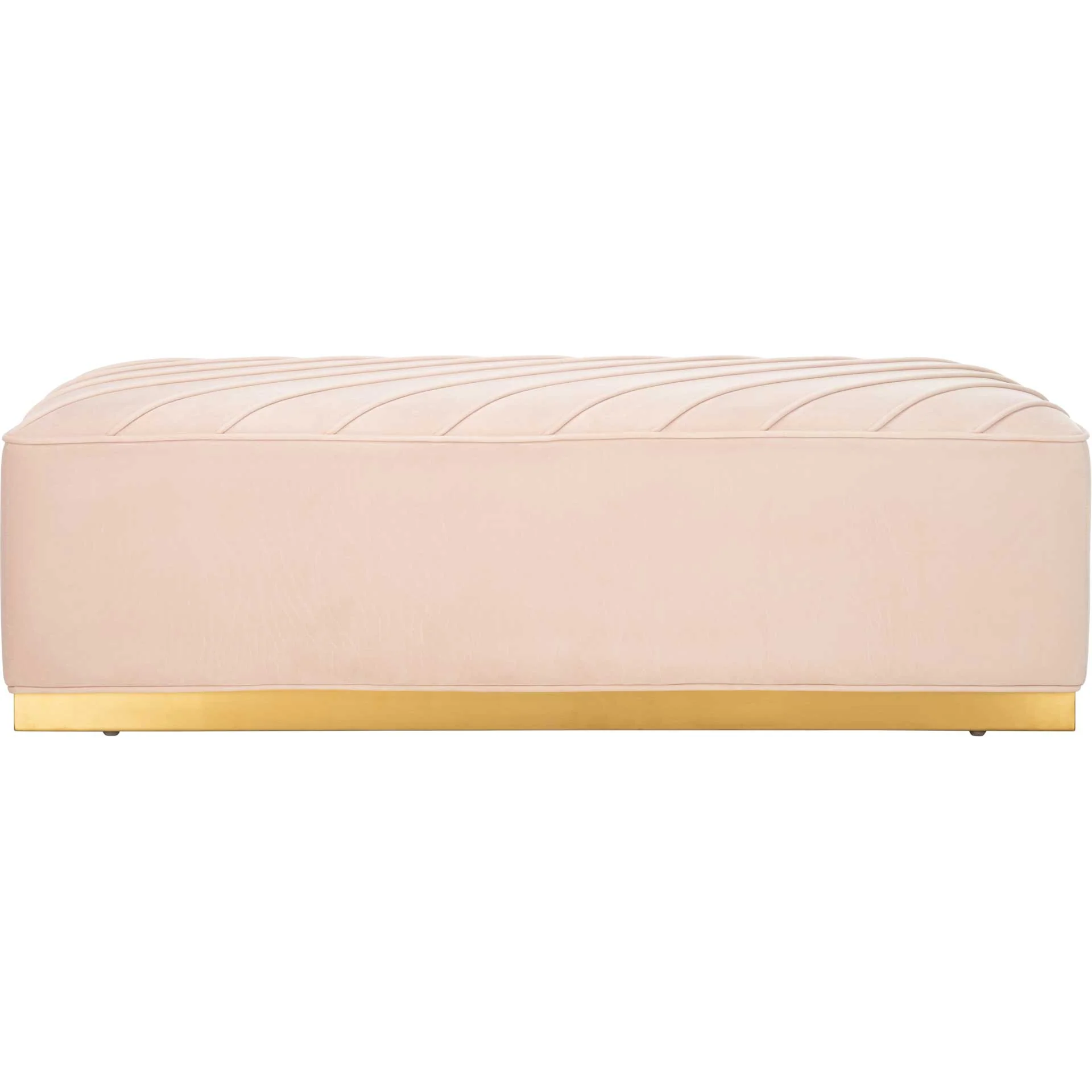 Lilith Diagonal Tufted Ottoman Light Pink - Image 2