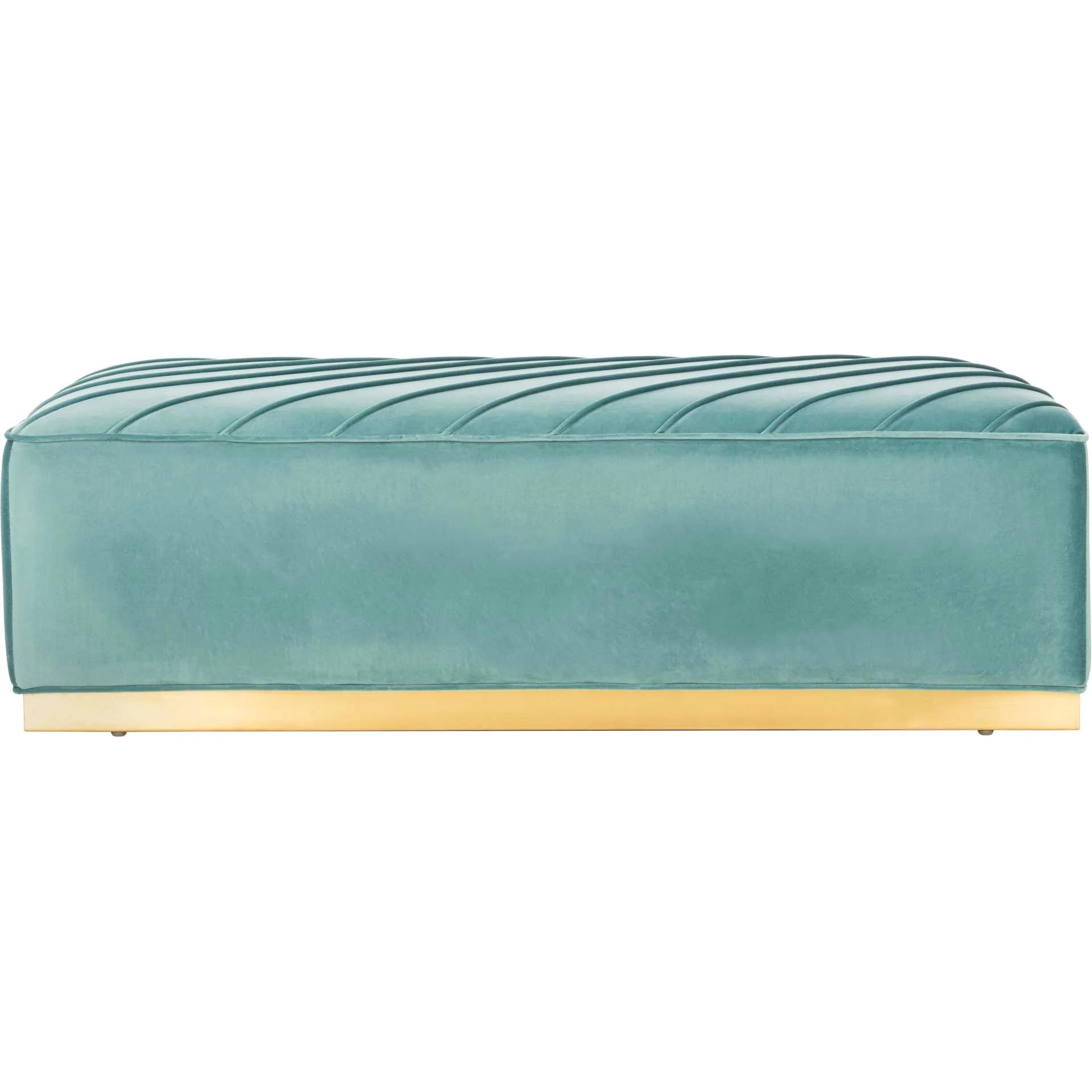 Lilith Diagonal Tufted Ottoman Seafoam - Image 2