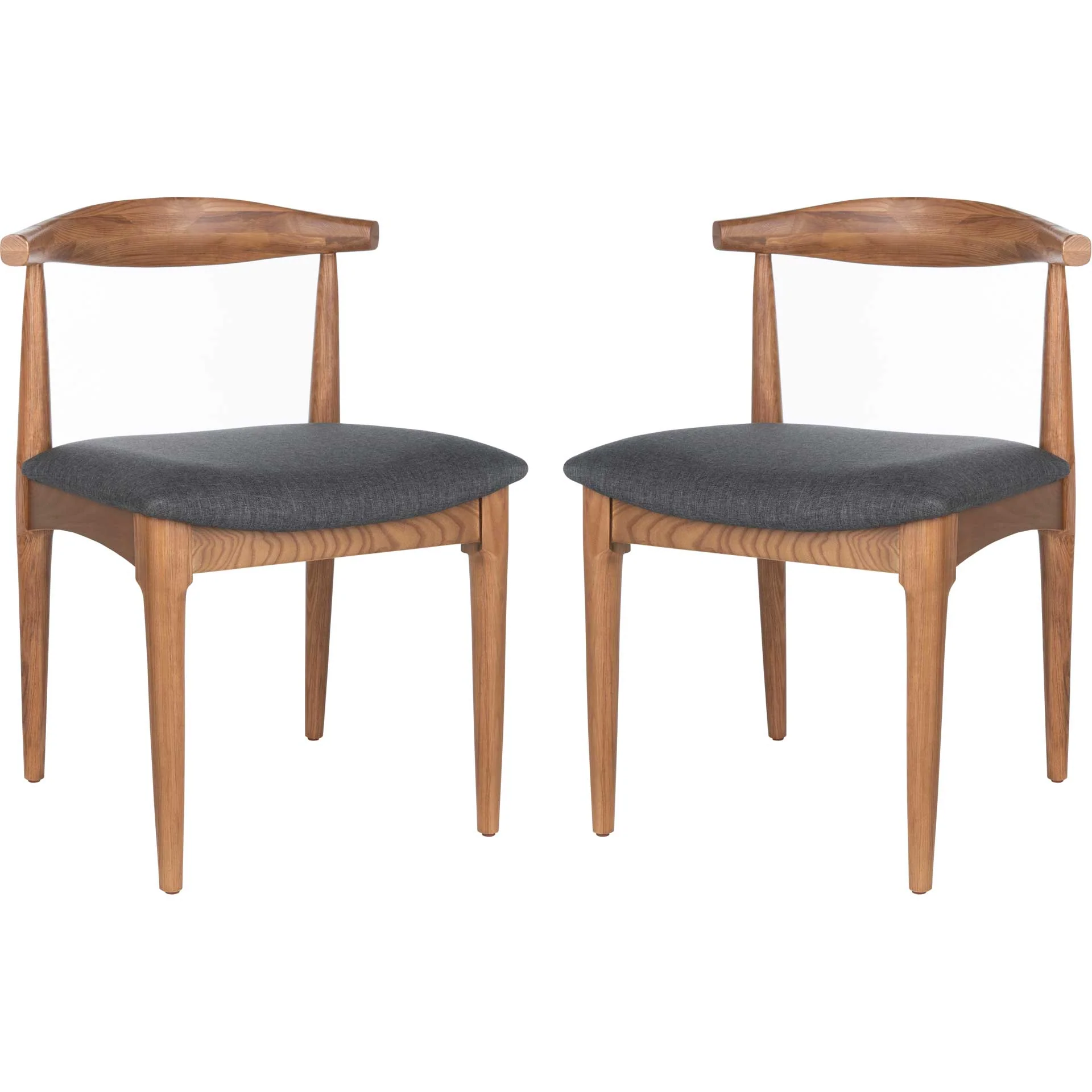 Lilly Dining Chair Brown/Dark Gray (Set of 2) - Image 2