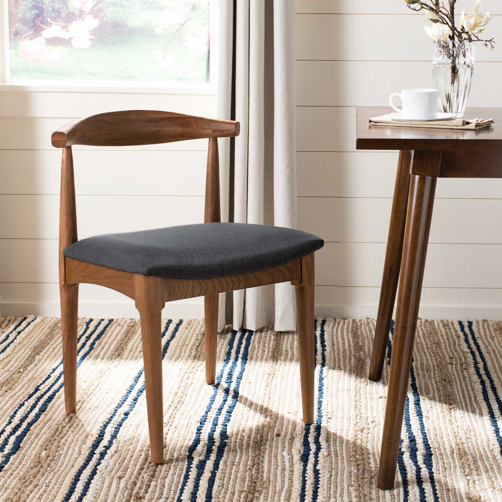 Lilly Dining Chair Brown/Dark Gray (Set of 2) - Image 7