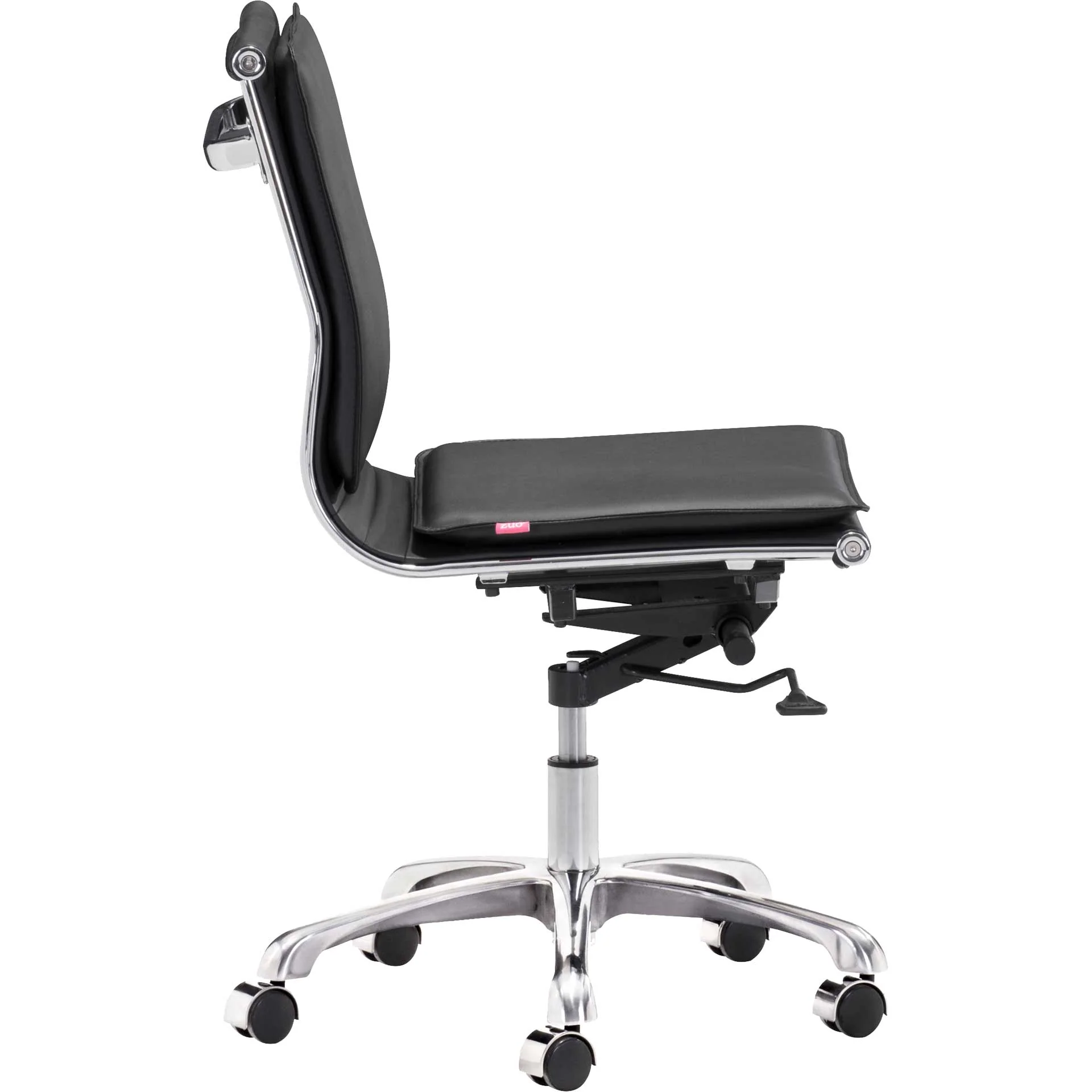 Lincoln Armless Office Chair Black - Image 2