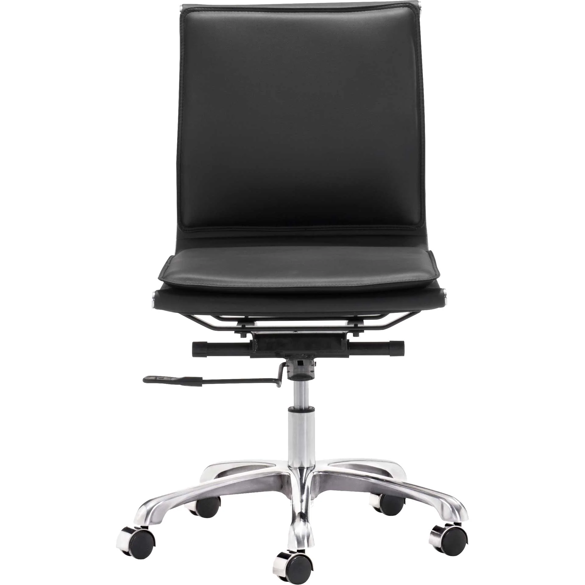 Lincoln Armless Office Chair Black - Image 3