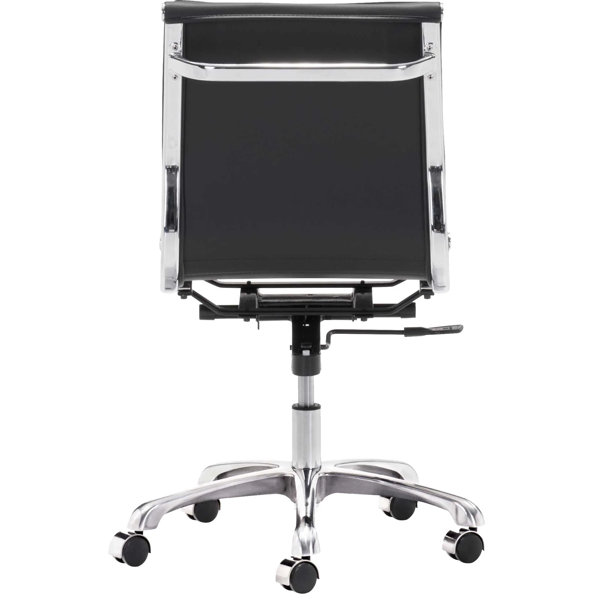 Lincoln Armless Office Chair Black - Image 4