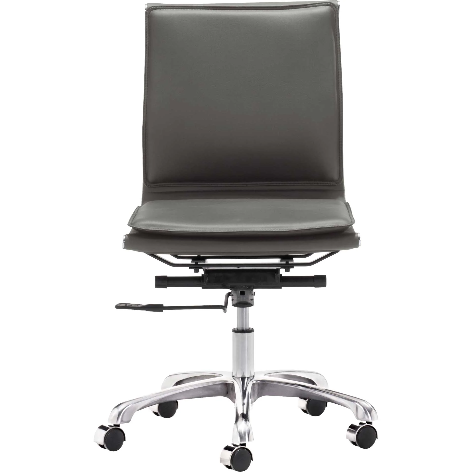 Lincoln Armless Office Chair Gray - Image 3