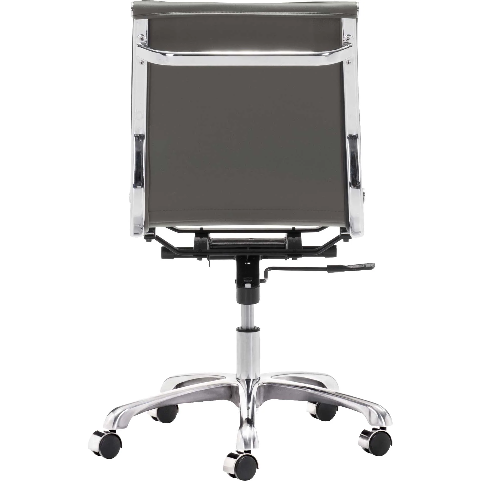 Lincoln Armless Office Chair Gray - Image 4