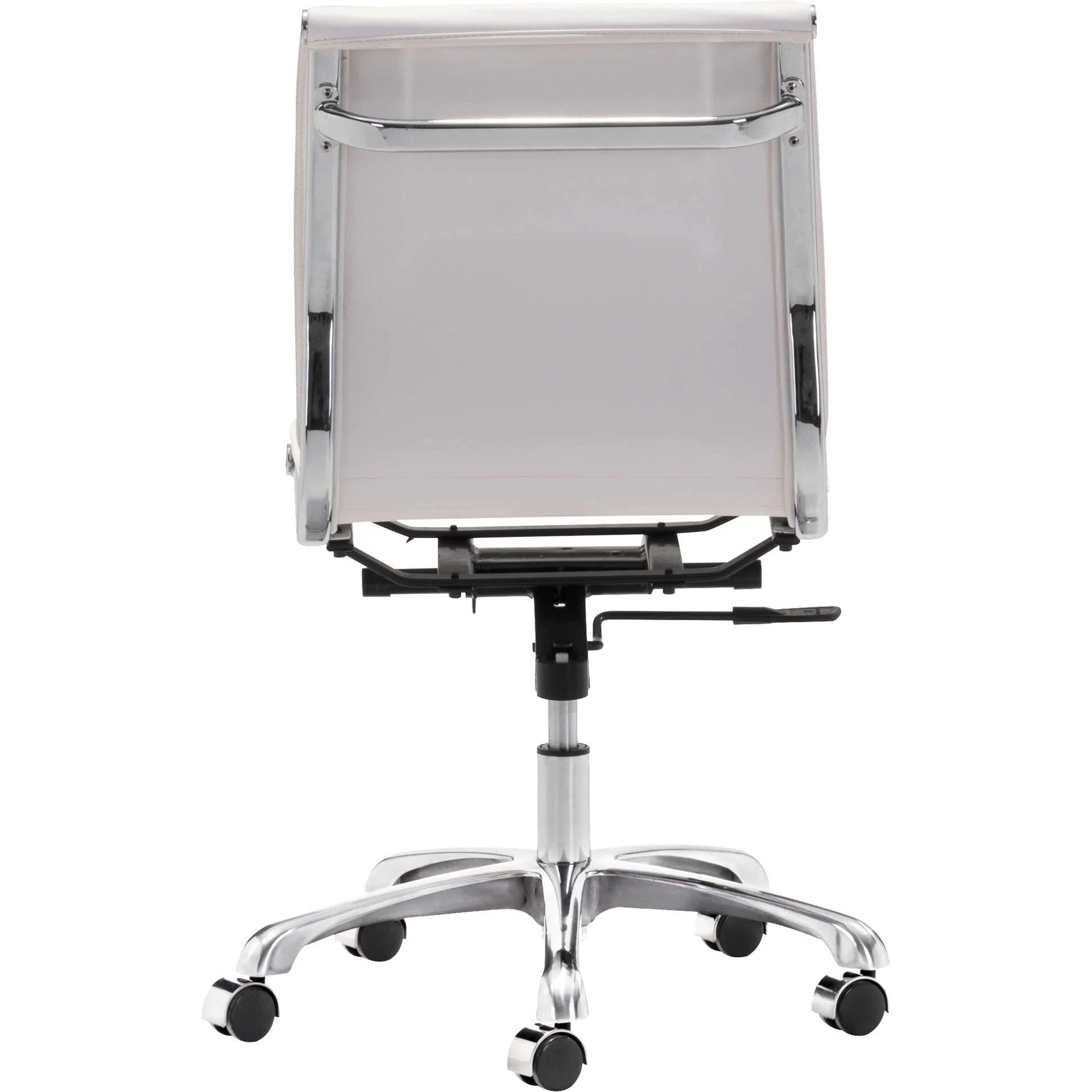 Lincoln Armless Office Chair White - Image 4