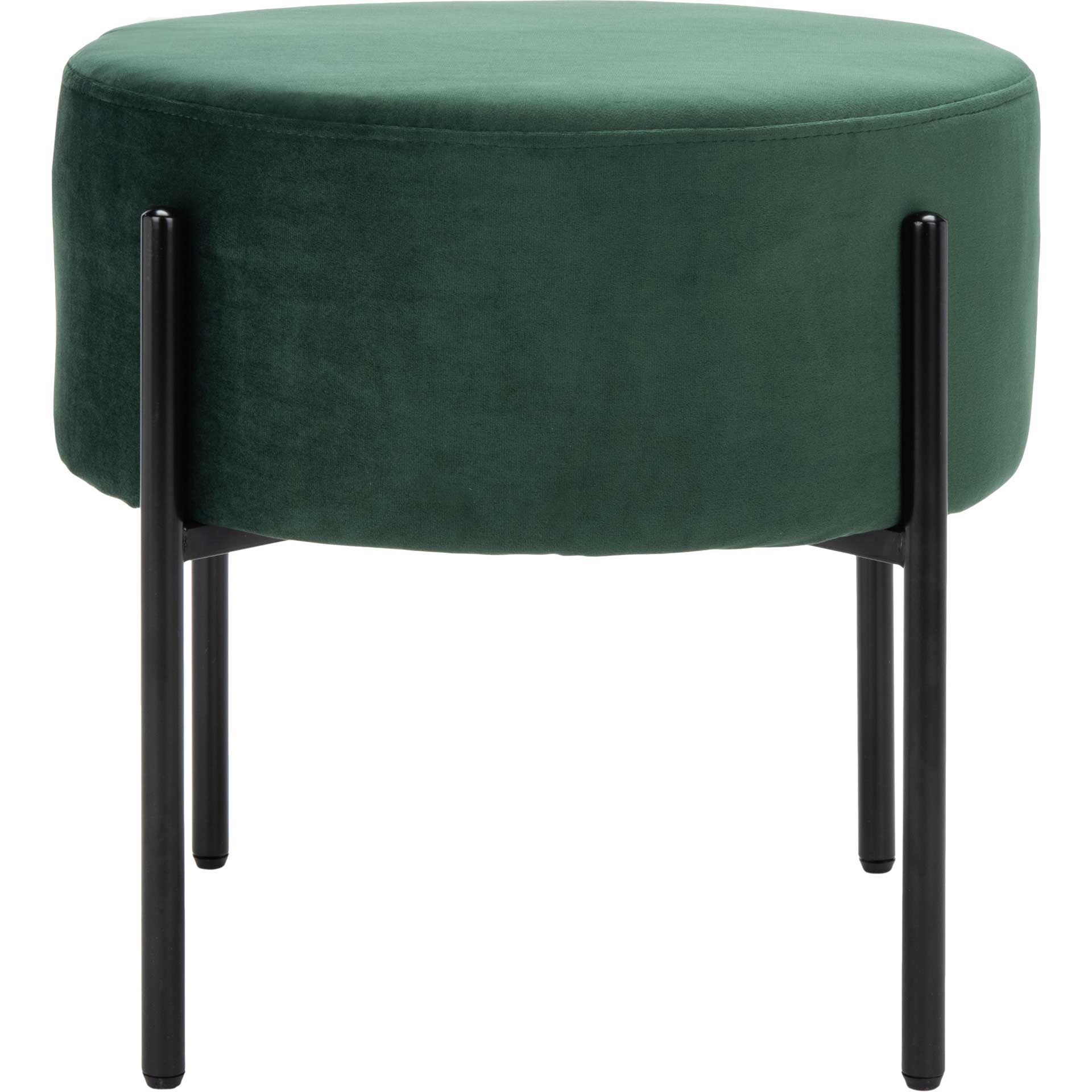 Lincoln Round Ottoman Malachite Green/Black - Image 2