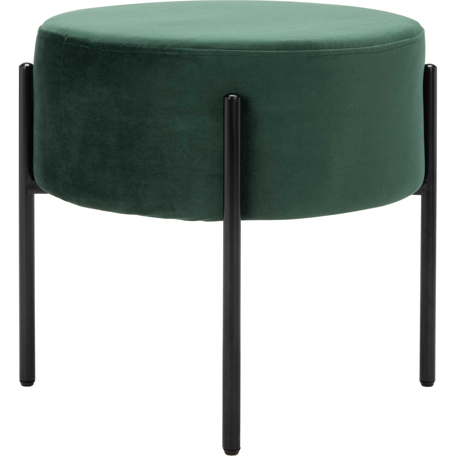 Lincoln Round Ottoman Malachite Green/Black - Image 3