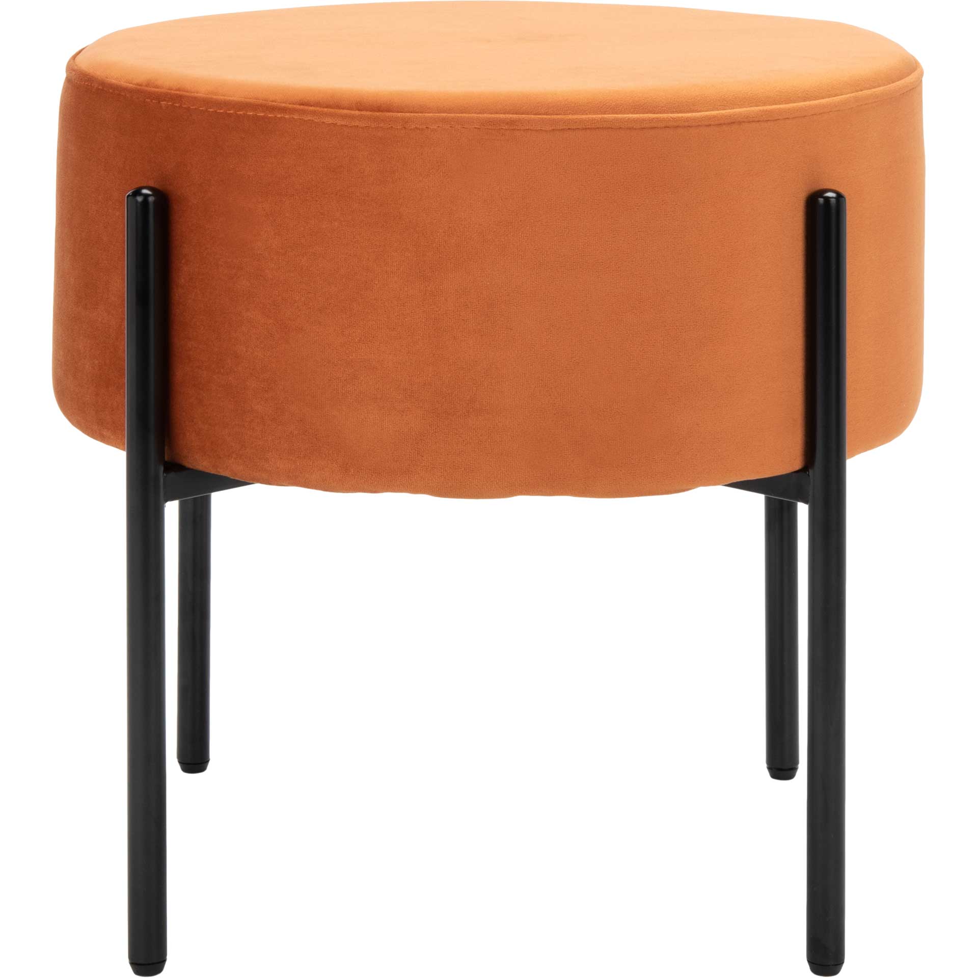 Lincoln Round Ottoman Sienna/Black - Image 2