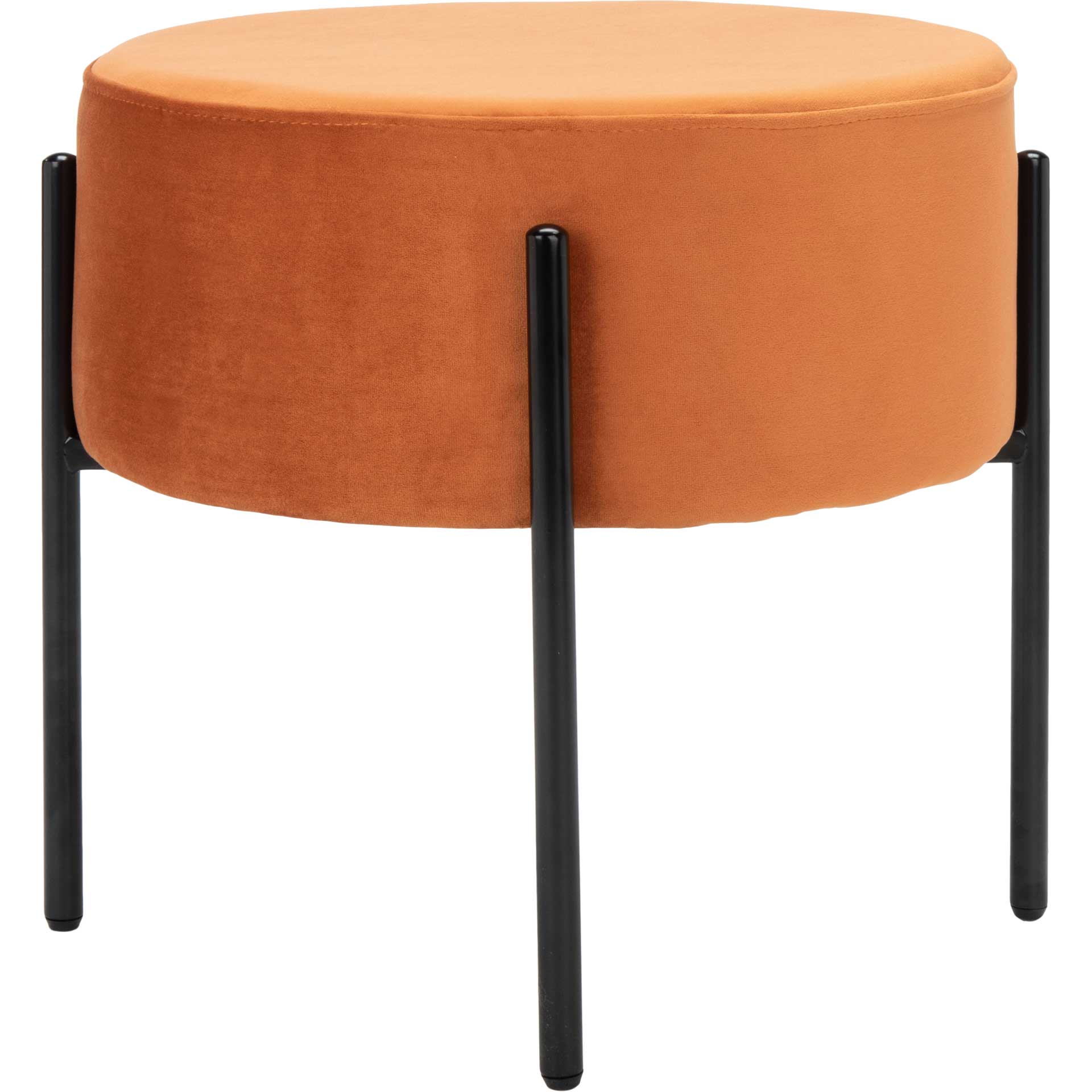 Lincoln Round Ottoman Sienna/Black - Image 3