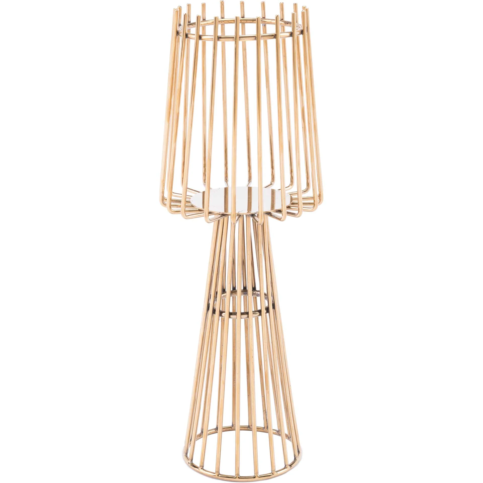 Lineal Candle Holder Antique Brass - Image 2