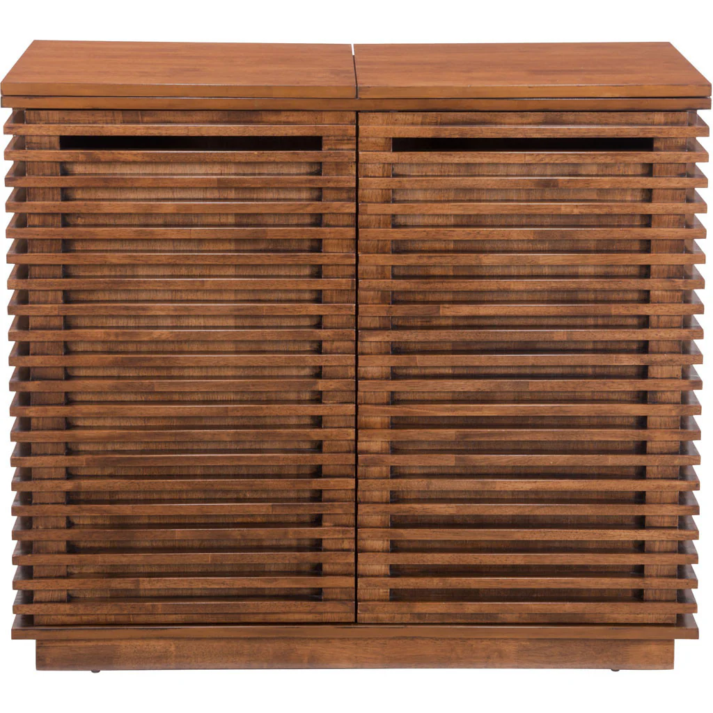Linear Bar Cabinet Walnut - Image 4