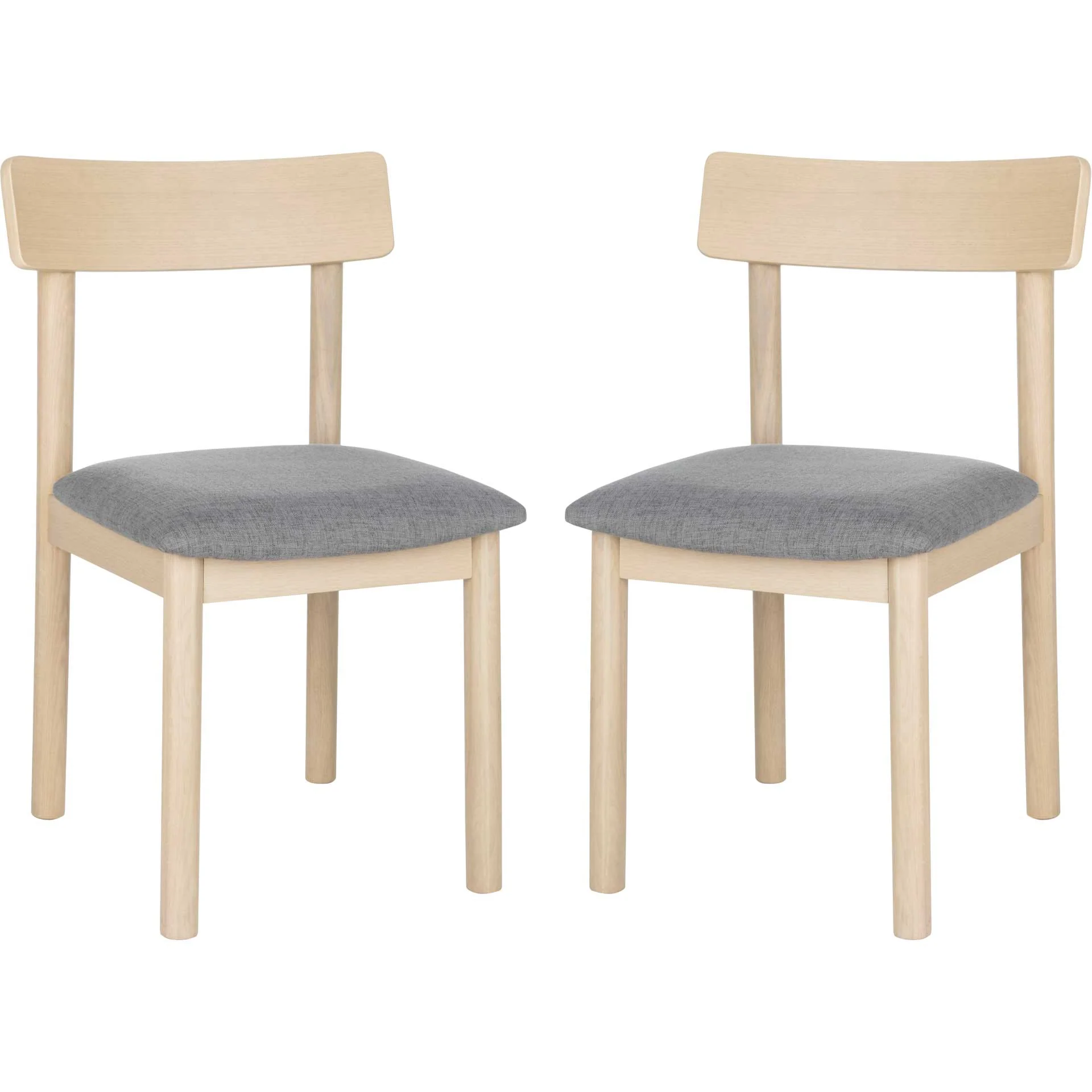 Lisbon Dining Chair White Oak/Gray (Set of 2) - Image 2