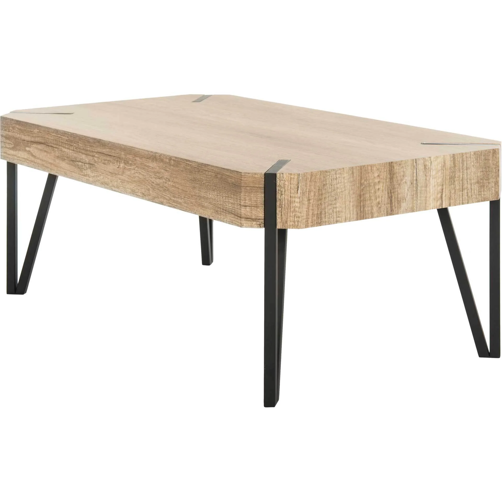 Livia Wood Top Coffee Table - Image 4